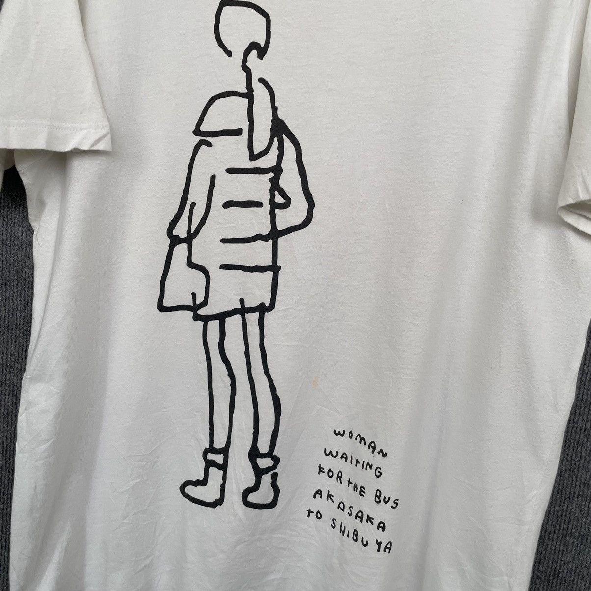 Japanese Brand Shibuya Crossing Artwork by Jason Polan Art T Shirt Size US XL / EU 56 / 4 - 6 Thumbnail