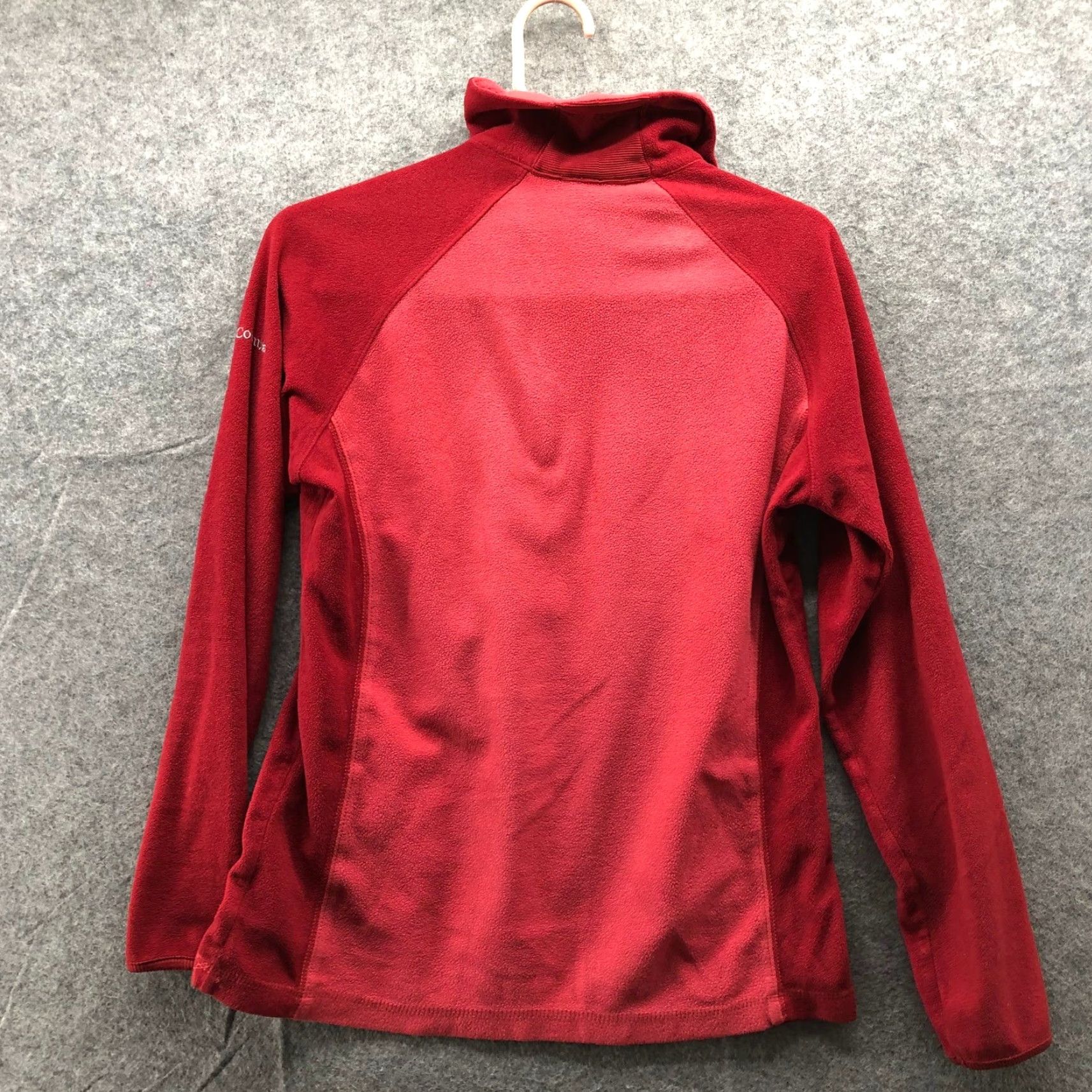 Pinko Columbia Glacial IV Quarter Zip Fleece Pullover Womens M Red Pink Lightweight Size M / US 6-8 / IT 42-44 - 2 Thumbnail