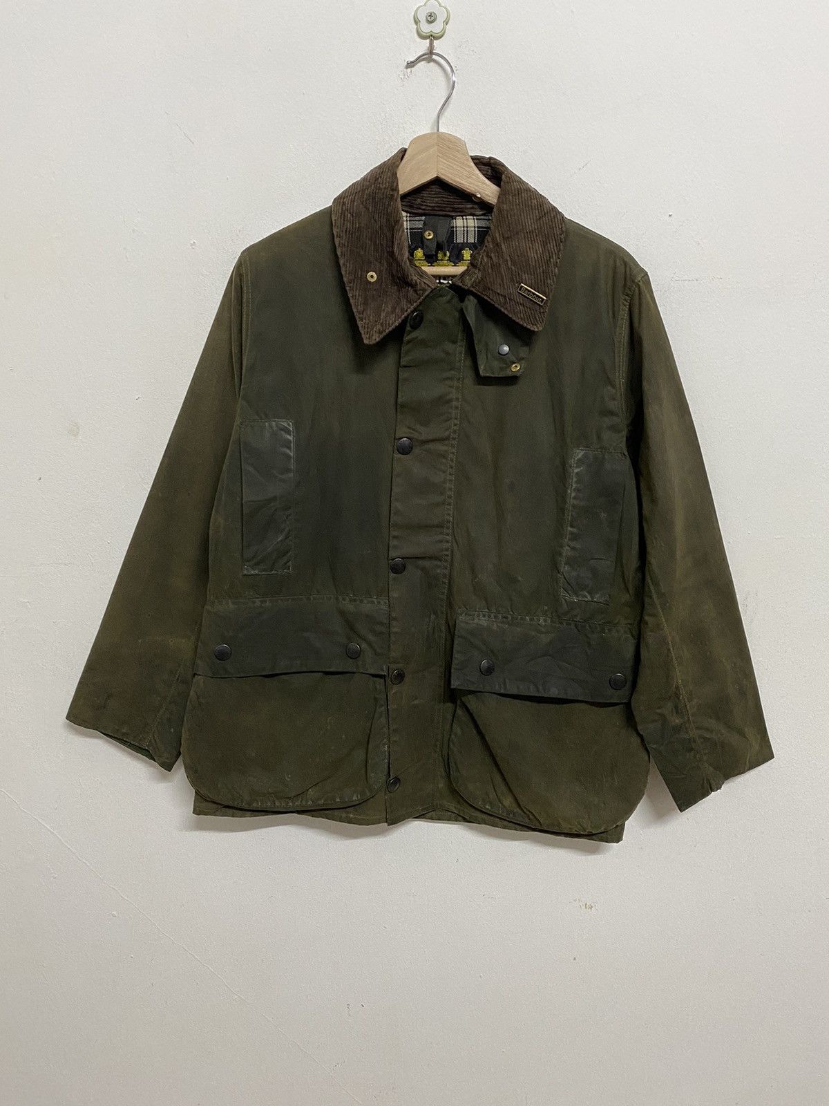 小物 BARBOUR BeauFort C40/102cm Barbour Border waxed jacket C40 / 102 CM - Vintage Store