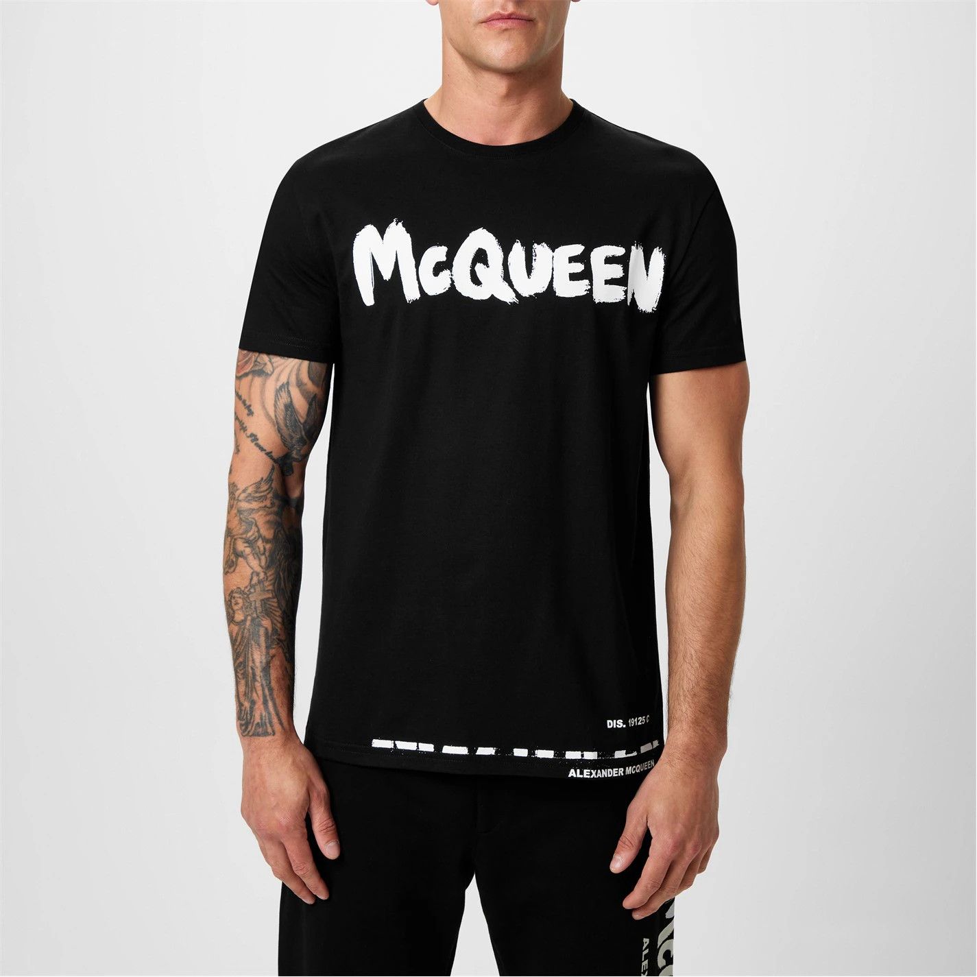 Alexander McQueen o1g2r1mq0326 Graffiti T-Shirt in Black Size US S / EU 44-46 / 1 - 5 Thumbnail
