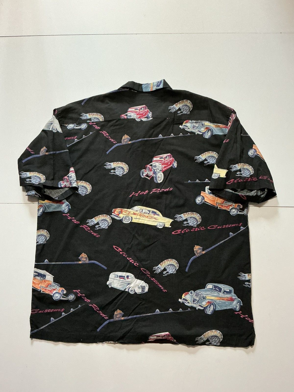 Vintage Vintage Bluewater Wear Hot Rods Cars Racing Hawaiian Shirt Size US XXL / EU 58 / 5 - 2 Thumbnail