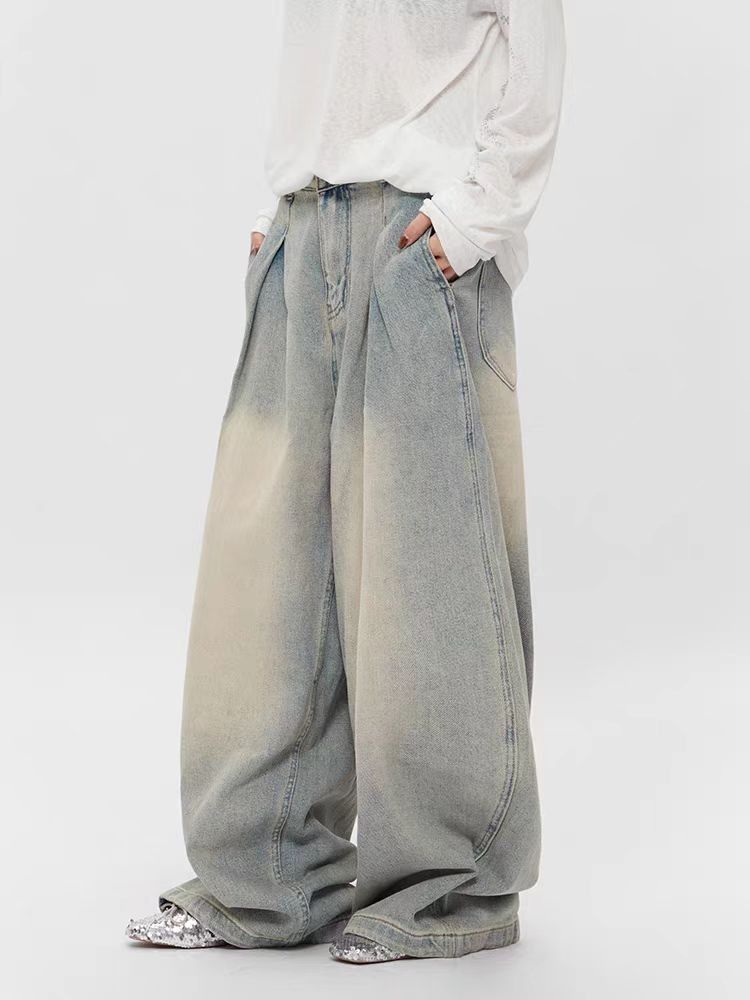 Jean × Vintage Vintage Washed Lumberjack Street Hip Hop Y2K Jeans Size US 28 / EU 44 - 1 Thumbnail