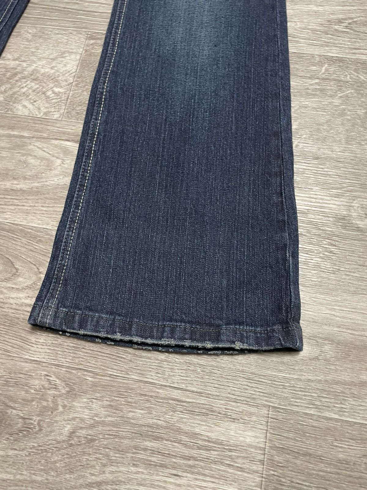 Japanese Brand New Boot Cut Rhinestones Denim Jeans Vintage Y2K 90s Punk Size 38" / US 16 / IT 52 - 6 Thumbnail