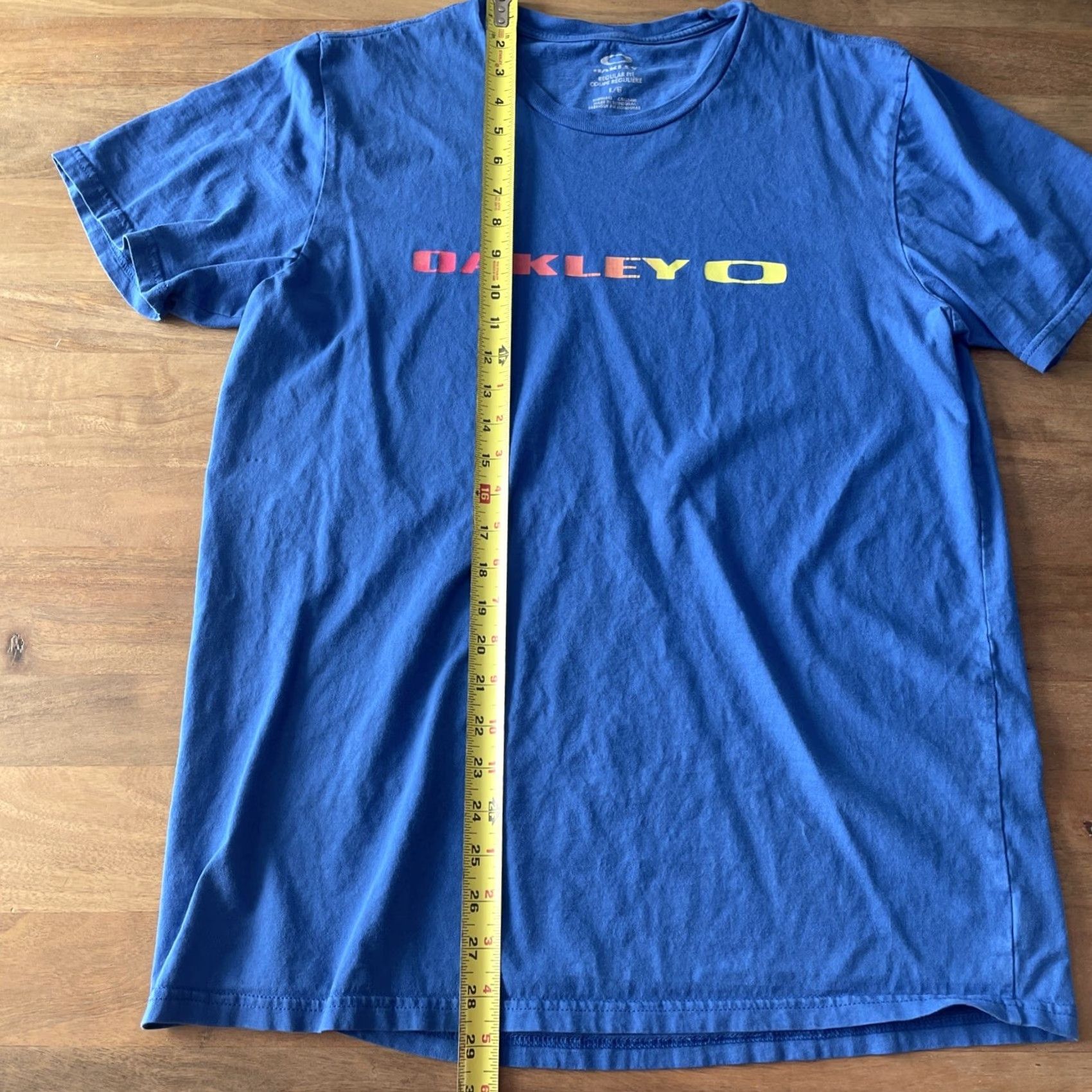 Oakley VINTAGE Oakley T Shirt Mens L Blue 90s 2000s Logo Short Sleeve Crew Neck Casual Shirt Size US L / EU 52-54 / 3 - 4 Thumbnail