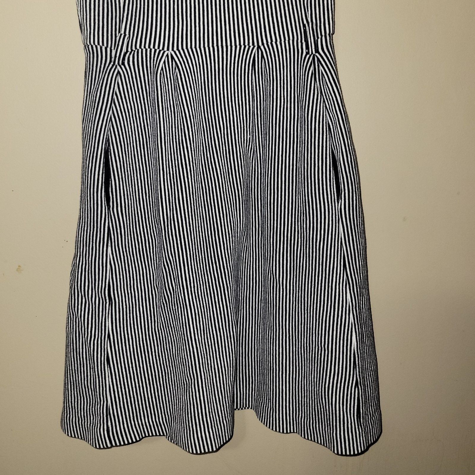 & Other Stories Elle • Vertical Stripe Fit n Flare Sheath Dress SZ 4 Size S / US 4 / IT 40 - 10 Thumbnail