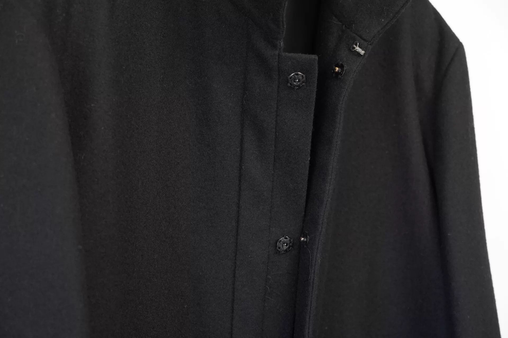 Yohji Yamamoto Yohji Yamamoto 00AW Press-Stud Stand Collar Wool Jacket Size US L / EU 52-54 / 3 - 3 Thumbnail