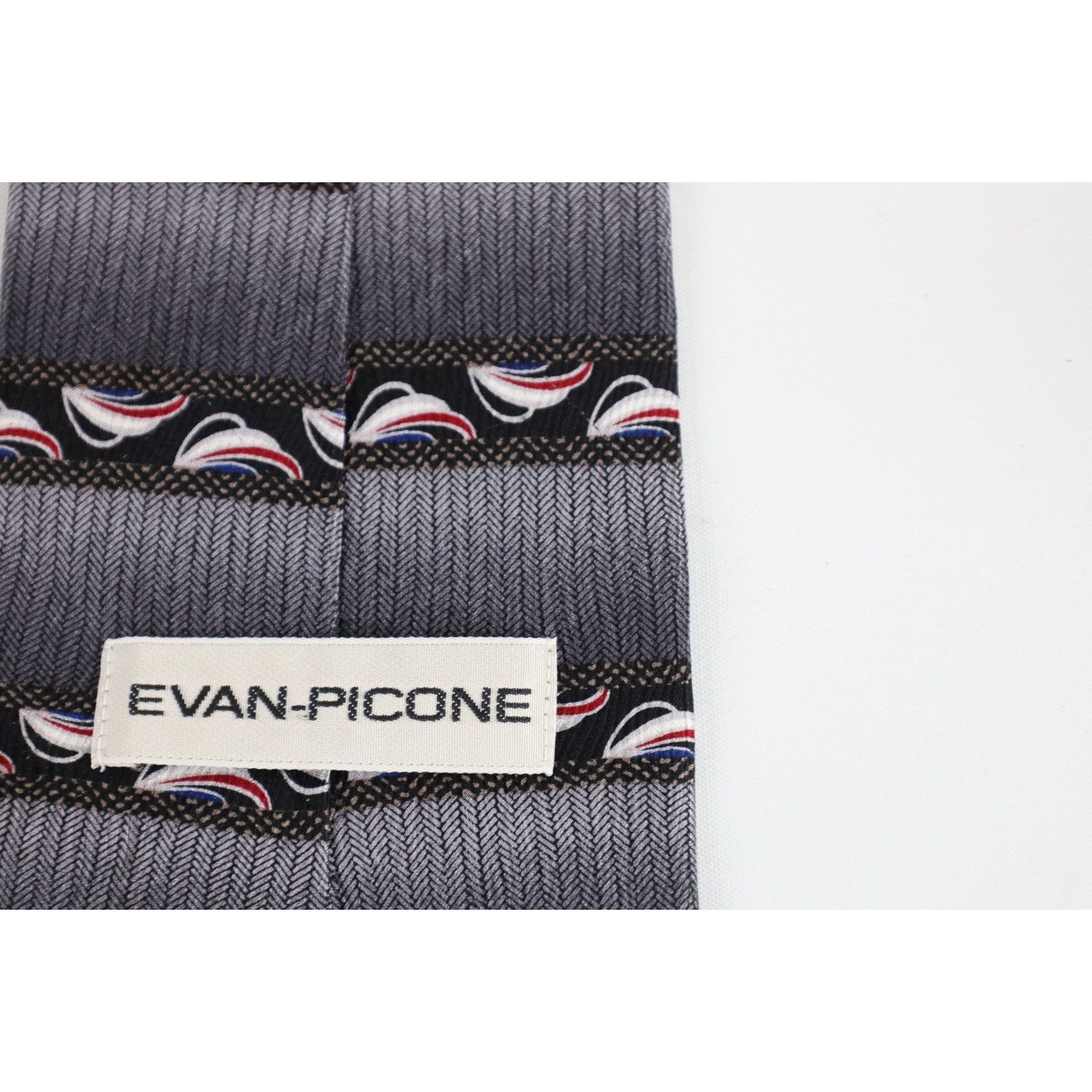 Vintage Vintage 90s Streetwear Geometric Herringbone Neck Tie Size ONE SIZE - 5 Thumbnail