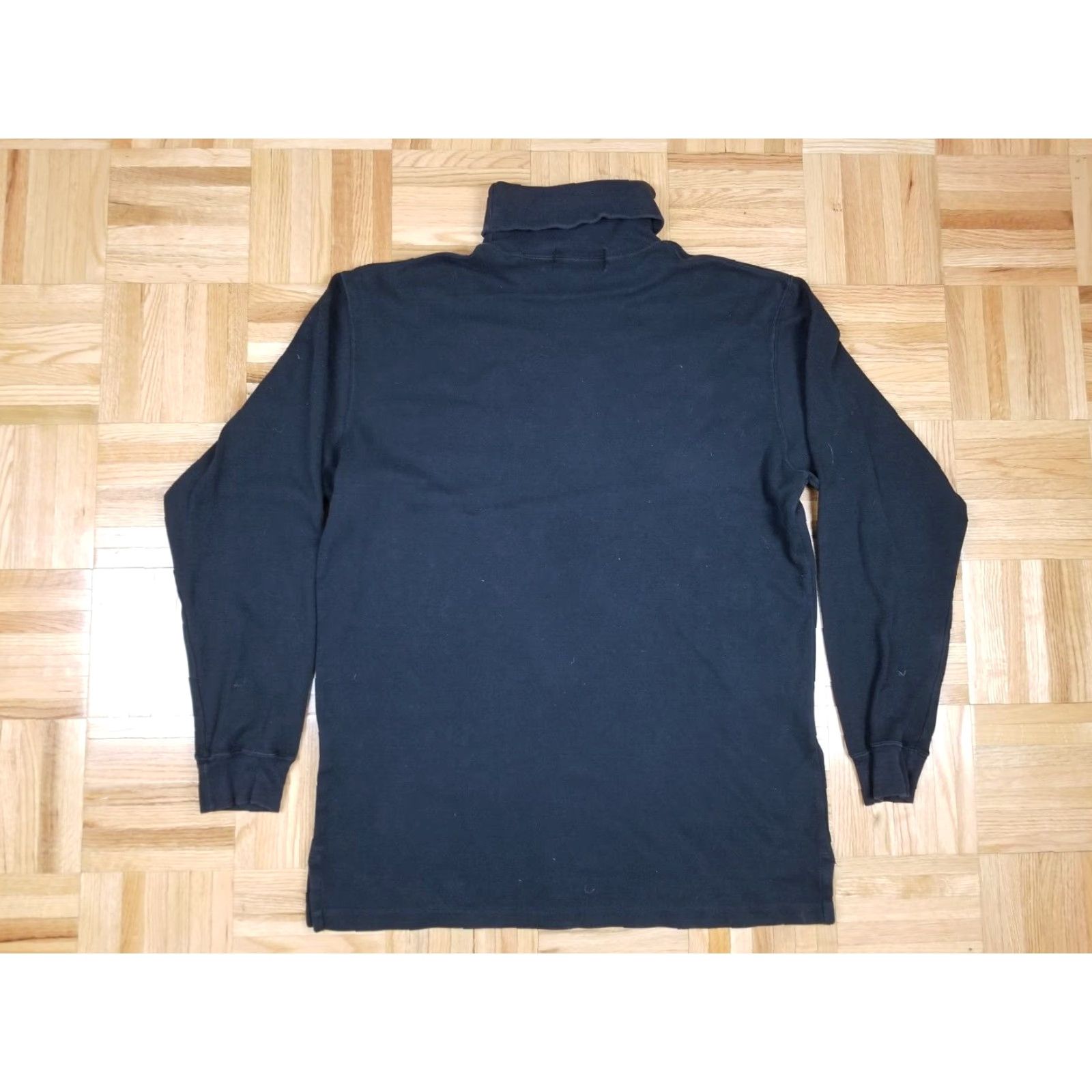 Ralph Lauren VINTAGE Ralph Lauren POLO SHIRT Black Turtle Neck Long Sleeve SZ LARGE 90s Mens Pullover Size US L / EU 52-54 / 3 - 5 Thumbnail