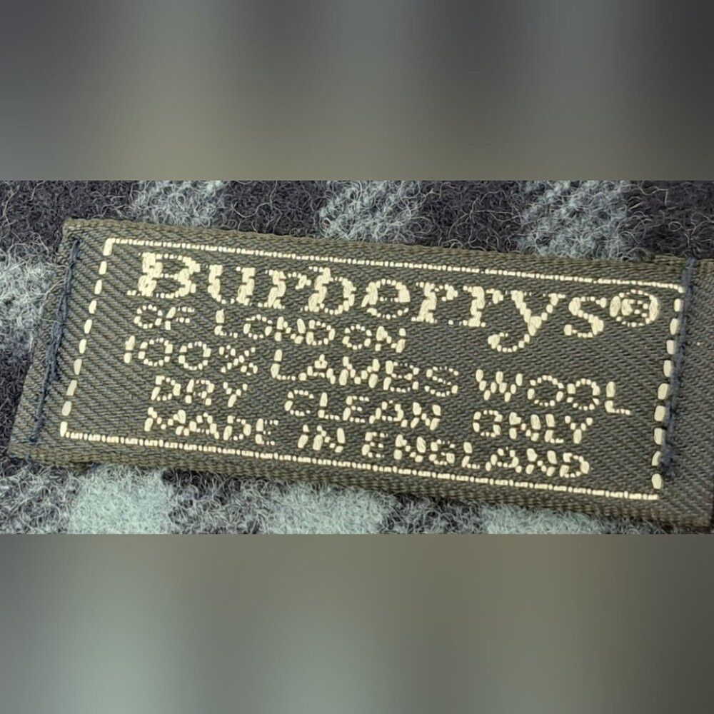 Burberry Burberry Men's Scarf Navy Nova Check Vintage Y2K 90s Lambsw Size ONE SIZE - 3 Thumbnail