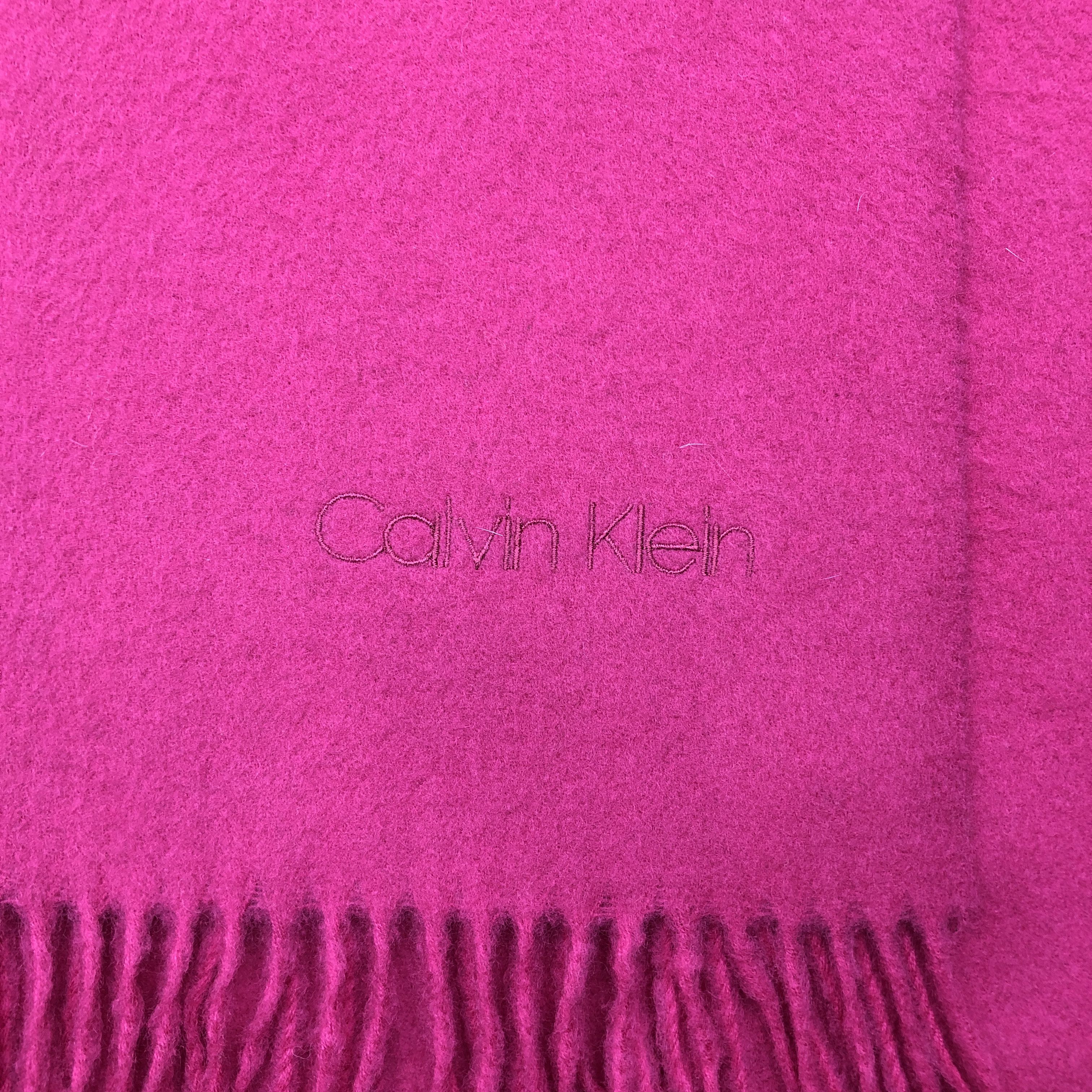 Calvin Klein Vintage Calvin Klein Scarf Muffler Wool Winter Neck Scarves Size ONE SIZE - 4 Thumbnail