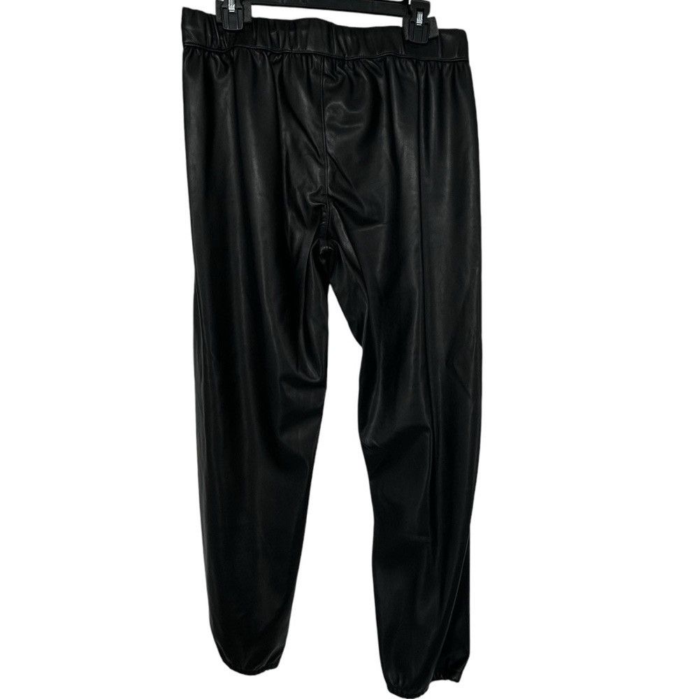 Enza Costa ENZA COSTA FAUX LEATHER JOGGER PANTS SIZE L STREETWEAR Size 31" - 8 Thumbnail