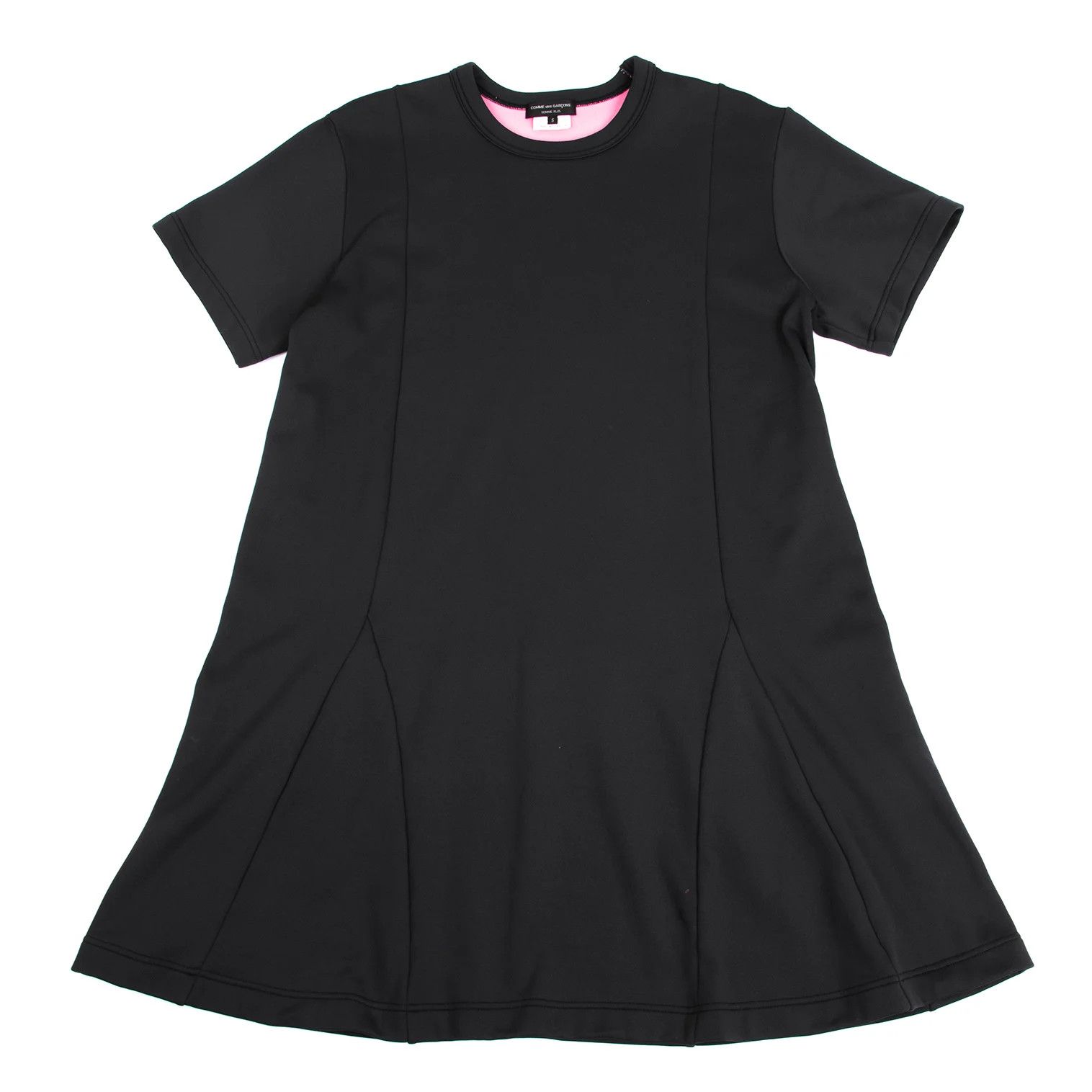 Comme des Garcons Homme Plus Flared Silhouette Bonded Short Sleeve Long T-Shirt Black Size US S / EU 44-46 / 1 - 1 Thumbnail