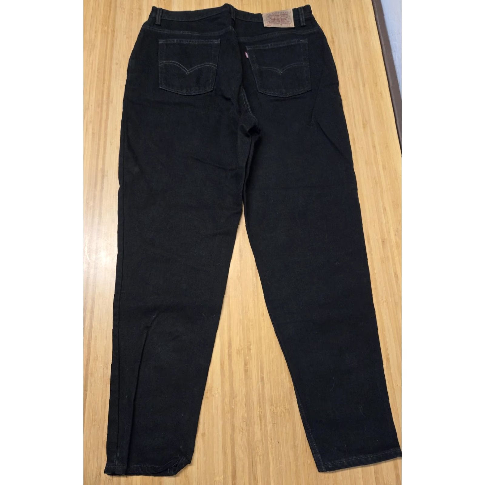 Levi's VINTAGE Levi's 550 Jeans Womens 18W Black Relaxed Fit Tapered Leg Made USA 90s Size 40" / US 18 - 7 Thumbnail