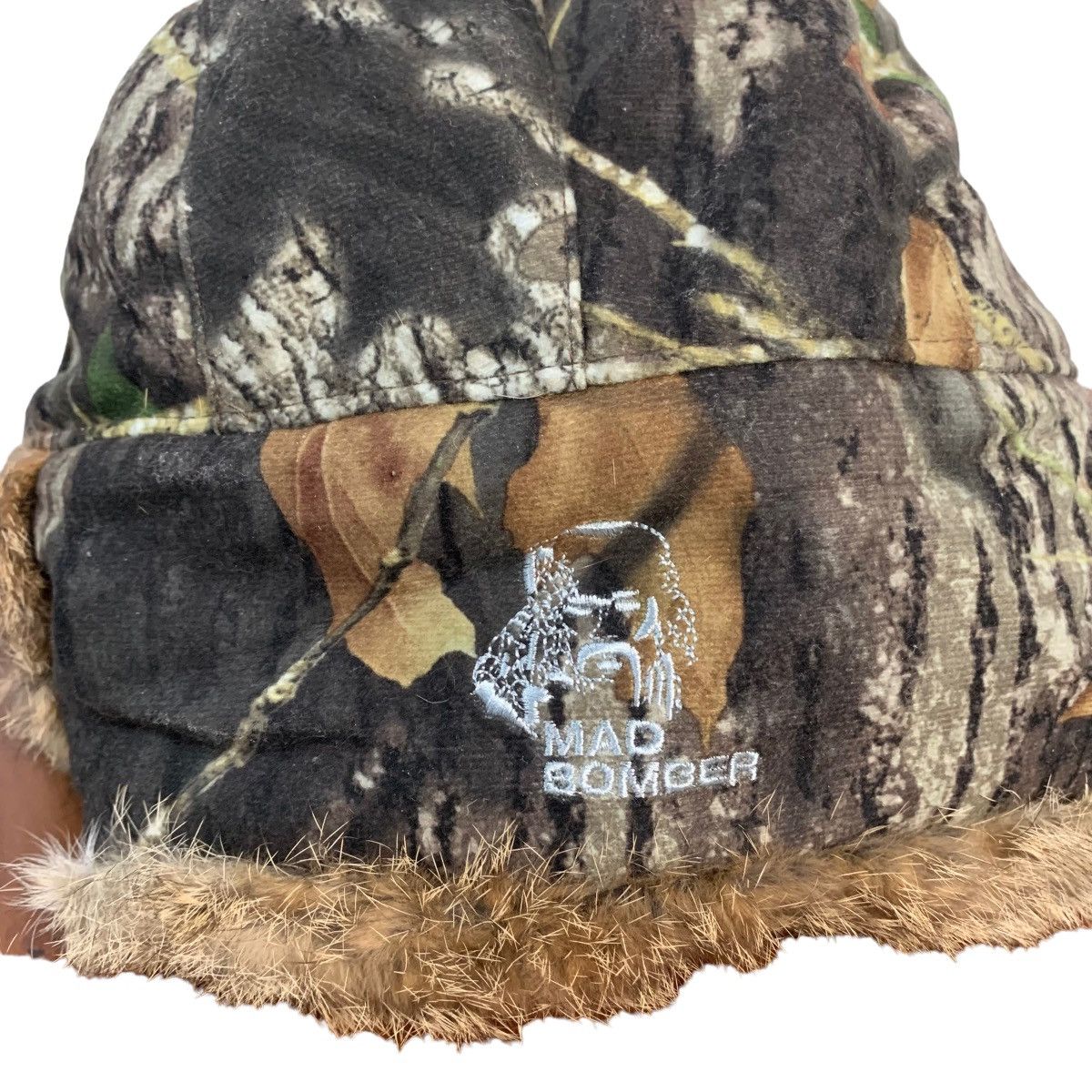 Japanese Brand Mad Bomber Full Print Rabbit Fur Winter Cap Size ONE SIZE - 4 Thumbnail