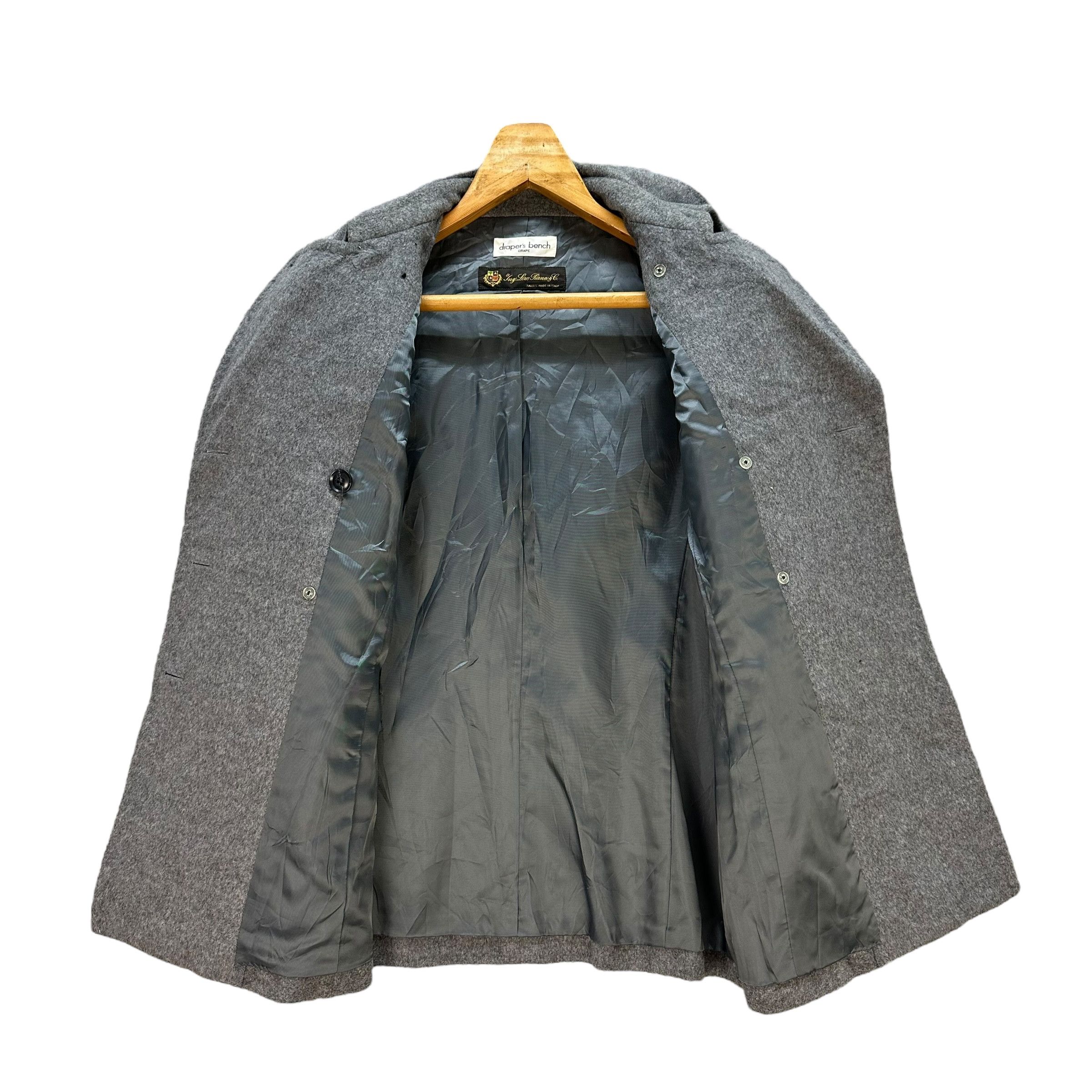 Japanese Brand DRAPERS BENCH Drake Double Breasted Wool Coat #A41-0938 Size L / US 10 / IT 46 - 6 Thumbnail