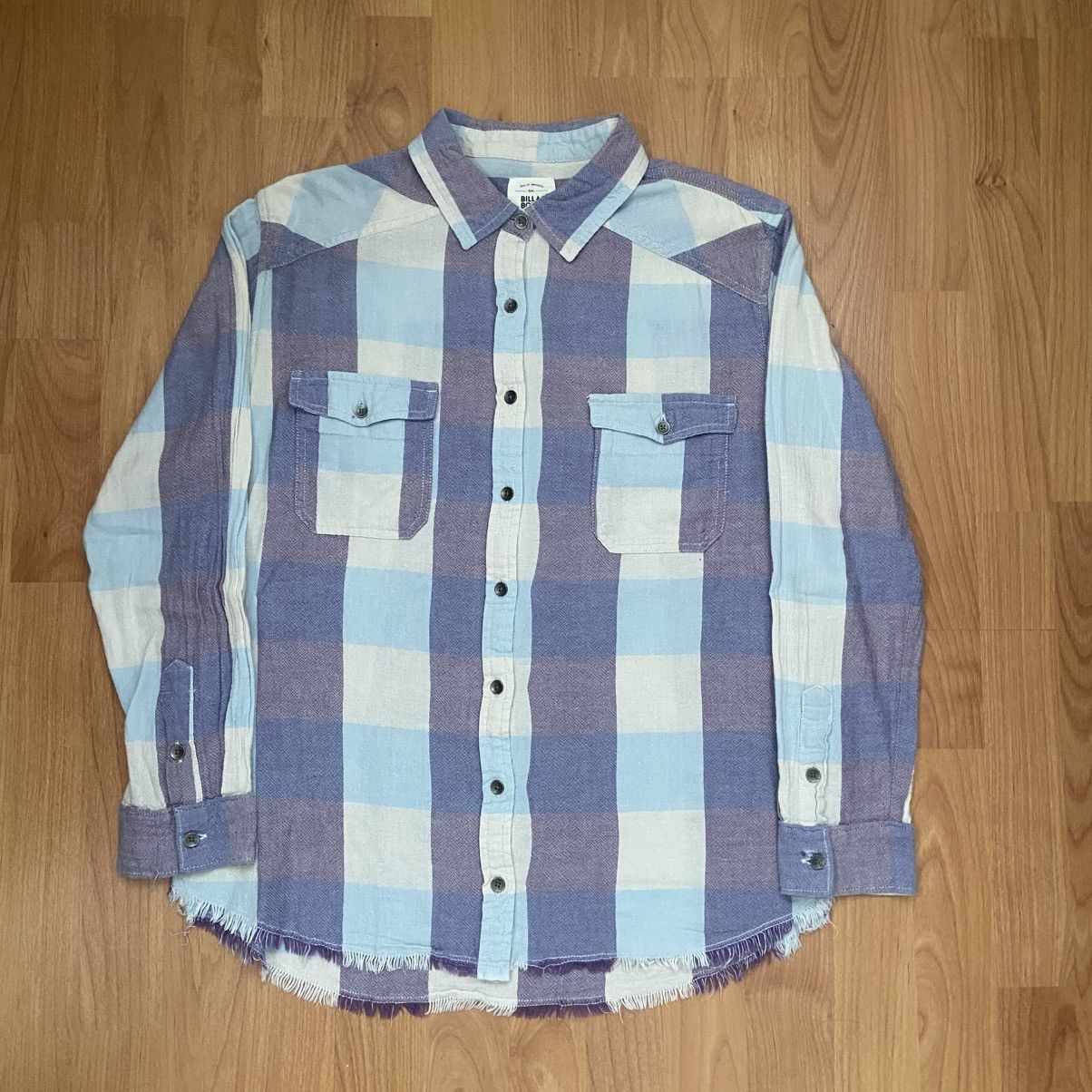 Billabong Billabong Pastel Plaid Surfer Button Up Shirt Women’s Large Size L / US 10 / IT 46 - 2 Thumbnail