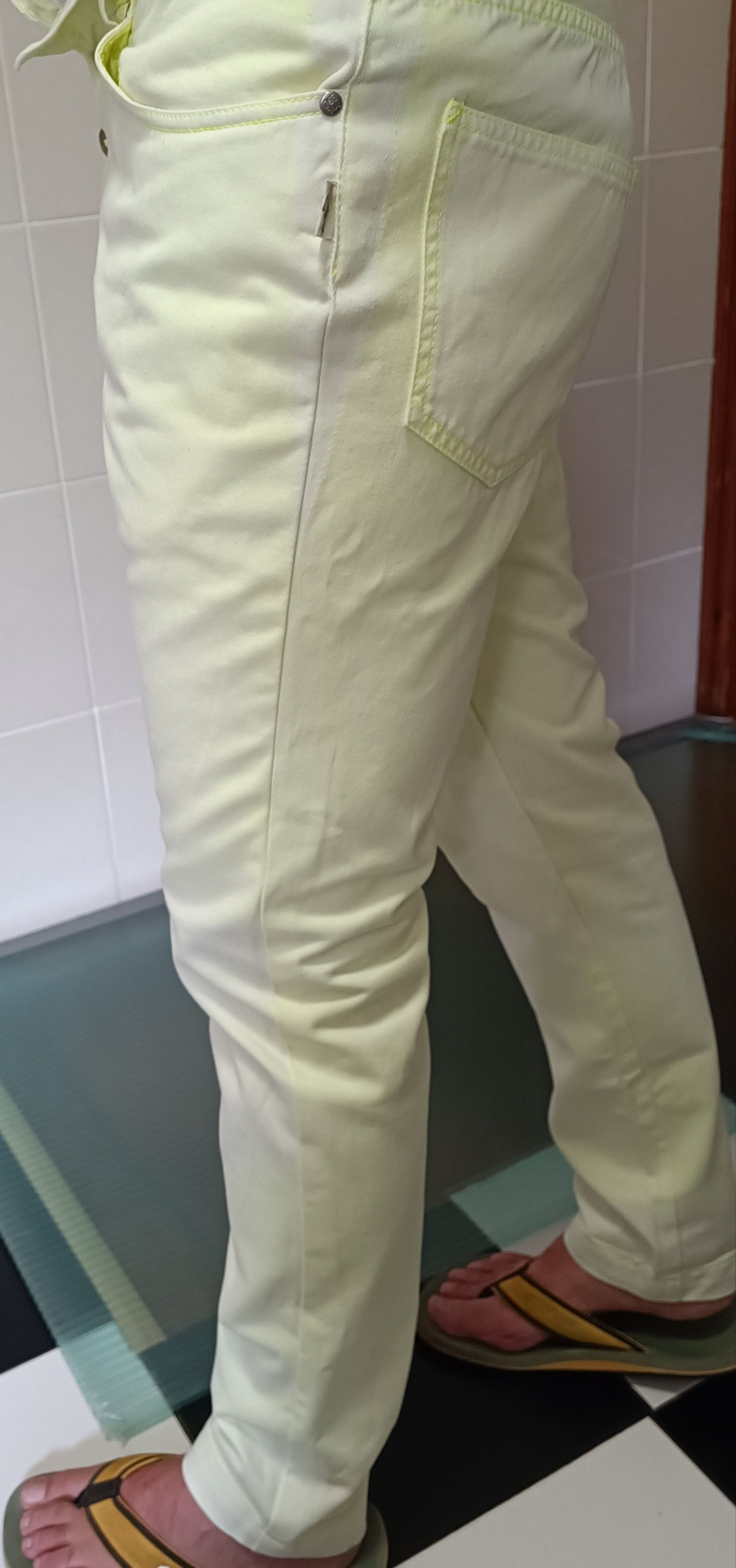 Jean Paul Gaultier Vintage - JPG Jeans Uomo - Fluor yellow pants Size US 30 / EU 46 - 1 Thumbnail