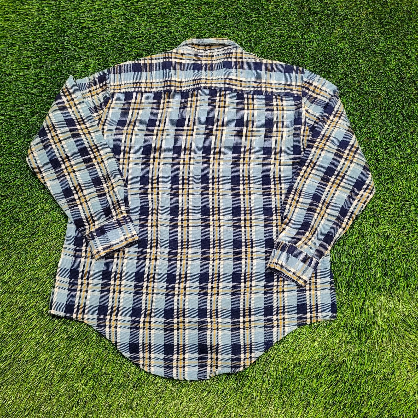 Other VTG Craig-Andrew Flannel Shirt XL Western Plaid Blue Yellow Size US XL / EU 56 / 4 - 5 Thumbnail