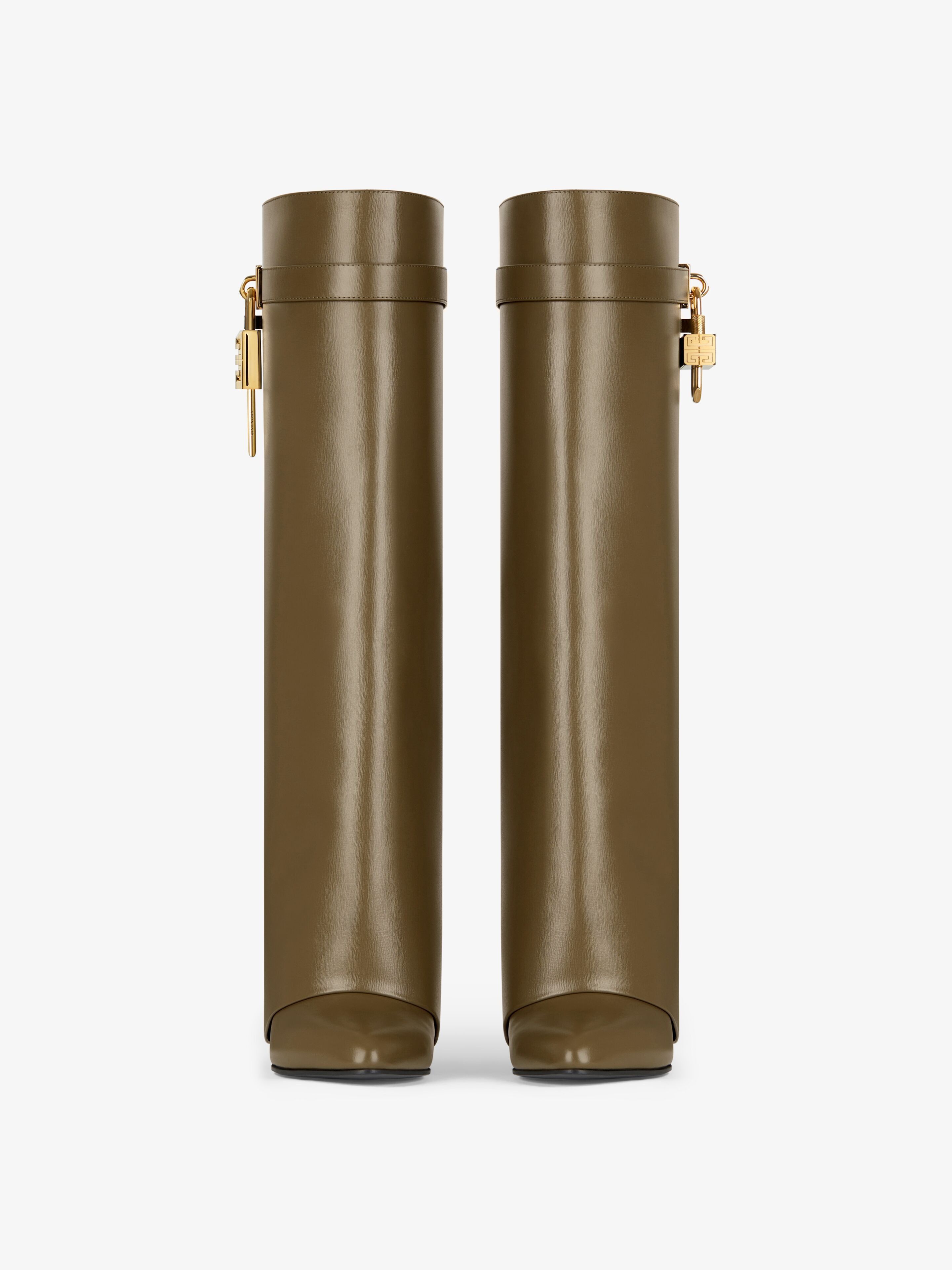 Givenchy oc11z0725 Shark Lock Boots in Olive Green Size US 10.5 / IT 40.5 - 2 Thumbnail