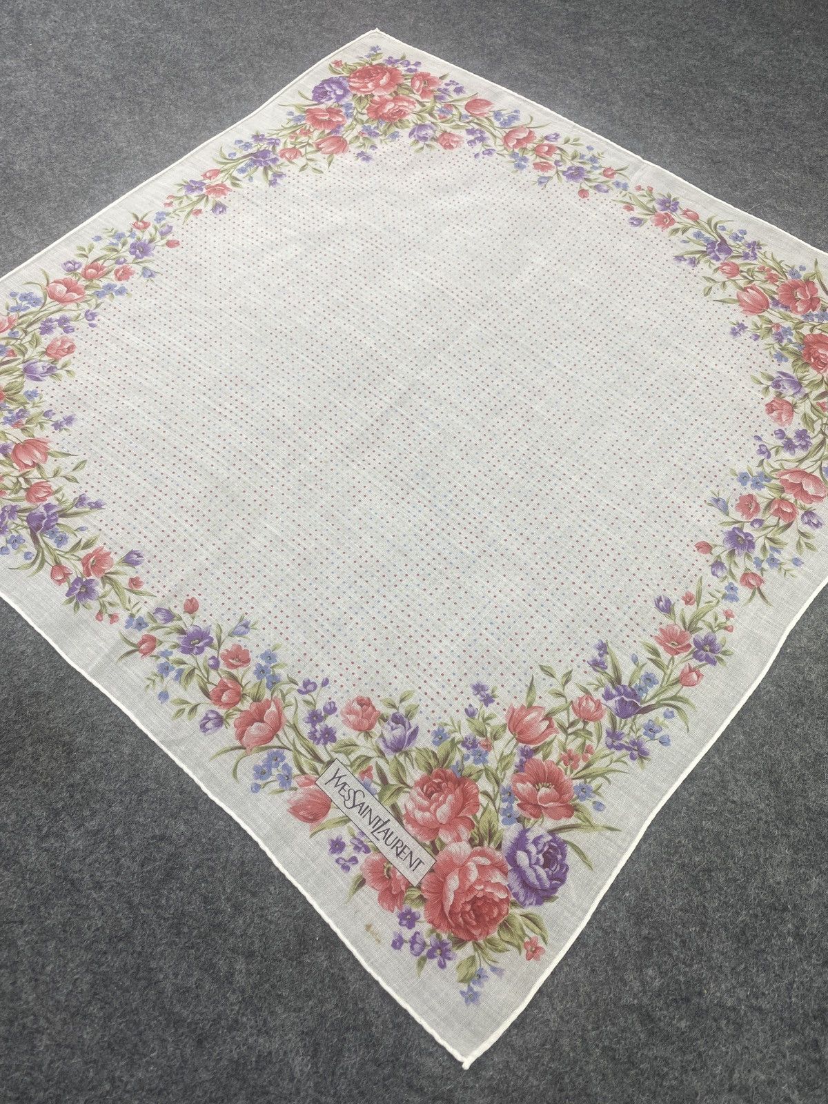 Vintage × Yves Saint Laurent Yves Saint Laurent Handkerchief / Bandana / Neckerchief-B086 Size ONE SIZE - 4 Thumbnail