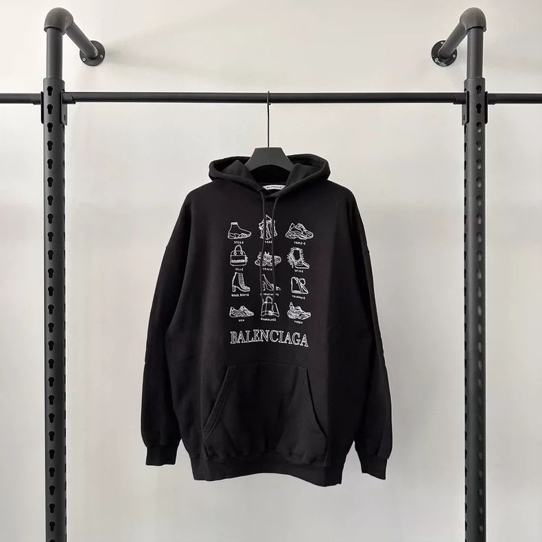 Balenciaga Balenciaga FW20 Comic Merchandise logo printed hooded sweat Size US S / EU 44-46 / 1 - 1 Thumbnail