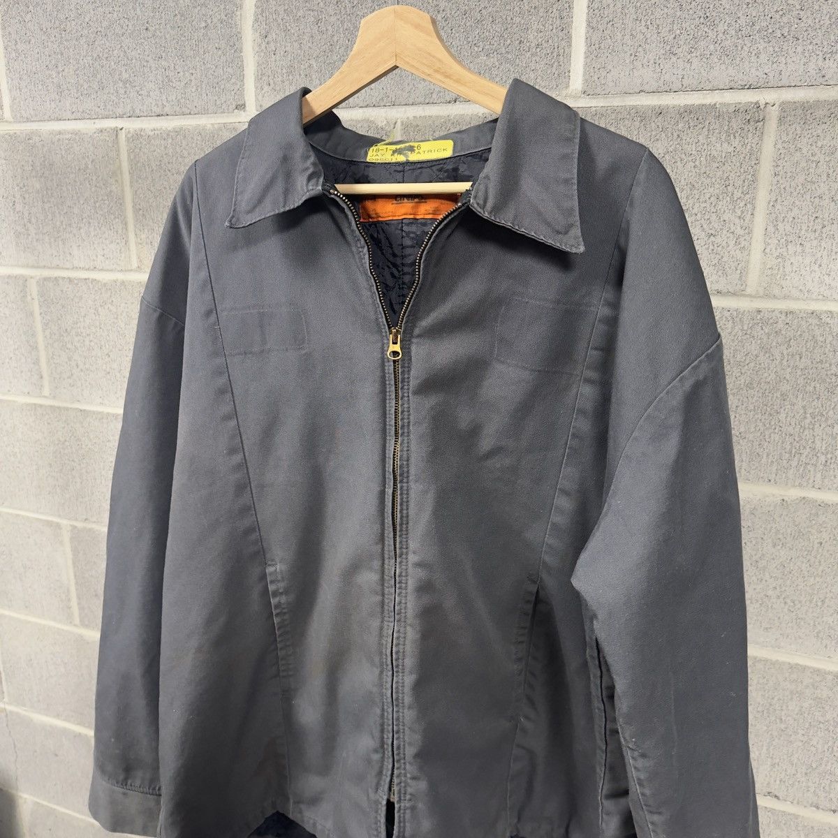 Vintage 90s Thrashed Faded Dirty Mechanic Work Jacket ERD Grunge Size US XXL / EU 58 / 5 - 4 Thumbnail