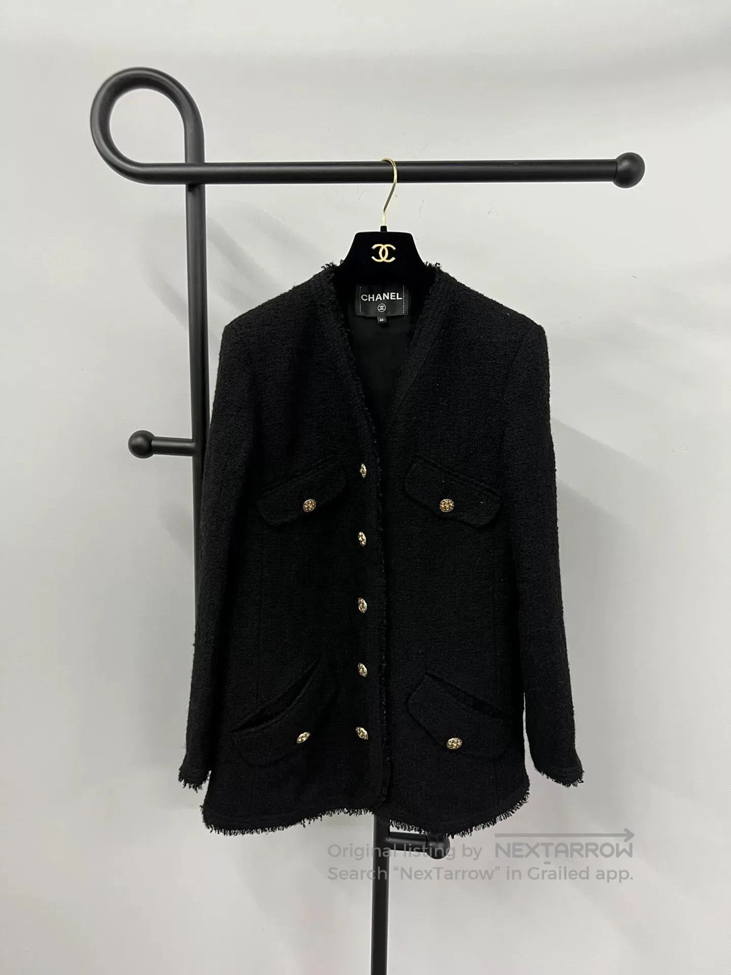 Chanel Chanel Rue Cambon Black Gold Jacket. Size US L / EU 52-54 / 3 - 1 Thumbnail