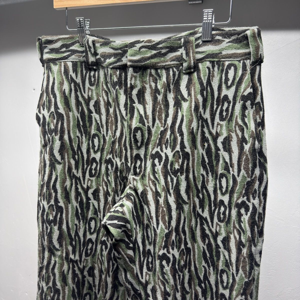 Vintage 80s Woolrich Shadow Bark Wool Camo Pants ERD Grunge ERL Size US 36 / EU 52 - 3 Thumbnail