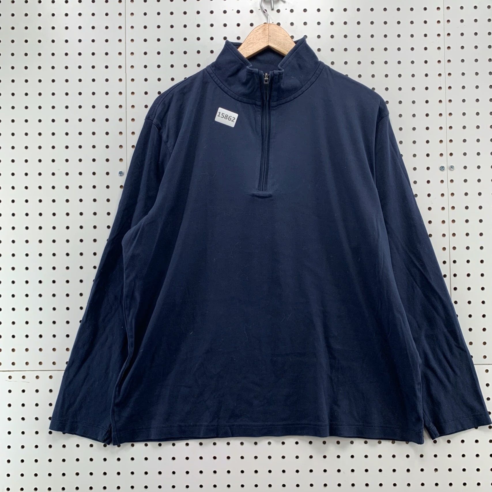 Banana Republic Banana Republic Sweater Mens Extra Large Blue Navy 1/4 Zip Casual Size XL Size US XL / EU 56 / 4 - 6 Thumbnail