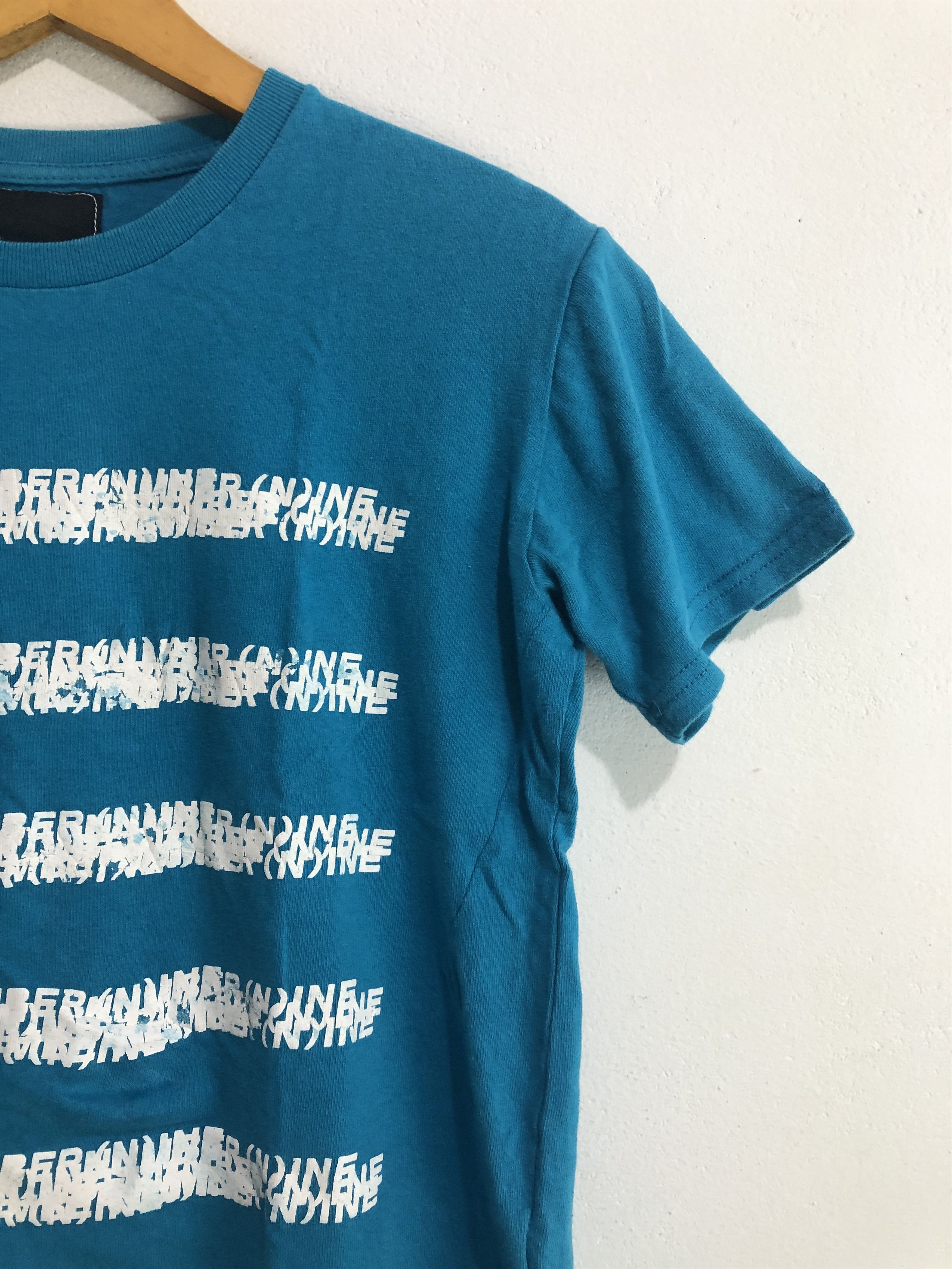 Number (N)ine Japanese Number Nine Logo Stripe Tshirt Tee Size US M / EU 48-50 / 2 - 2 Thumbnail