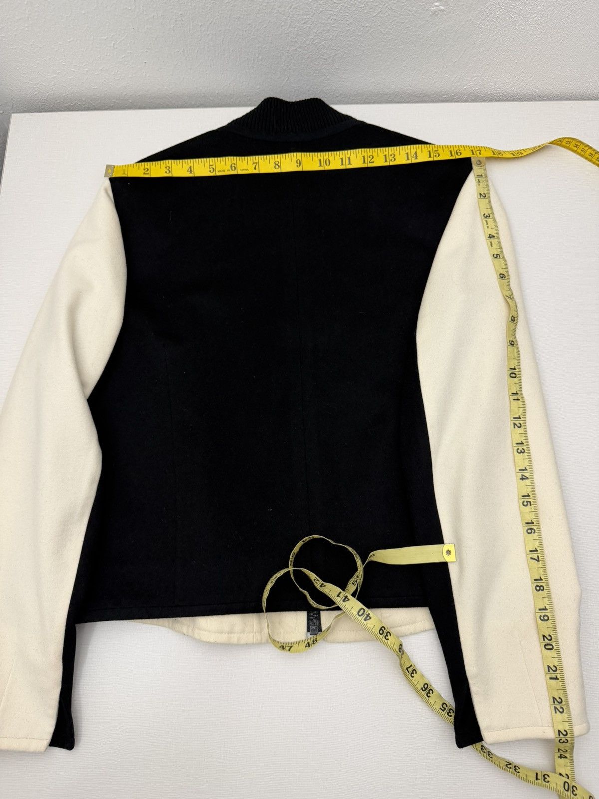 Akris Akris Punto Black & White Zip Up Wool Bomber Women’s US 8 Size M / US 6-8 / IT 42-44 - 7 Thumbnail