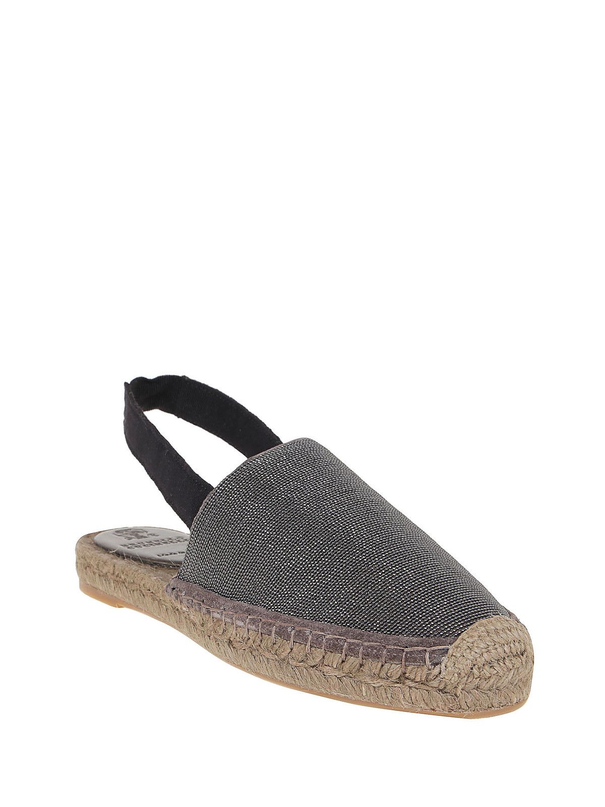 Brunello Cucinelli o1y0725 Espadrilles in Gray/Black Size US 5 / IT 35 - 2 Thumbnail