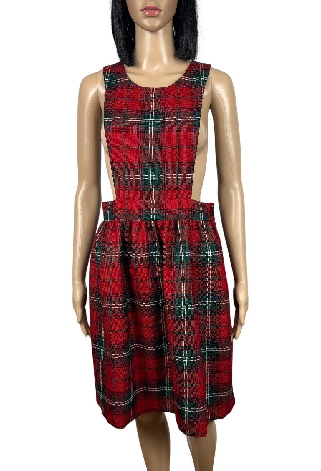 Comme des Garcons SHIRT Comme des Garcons Shirt Plaid Wool Dress Pinafore size XS Size XS / US 0-2 / IT 36-38 - 3 Thumbnail
