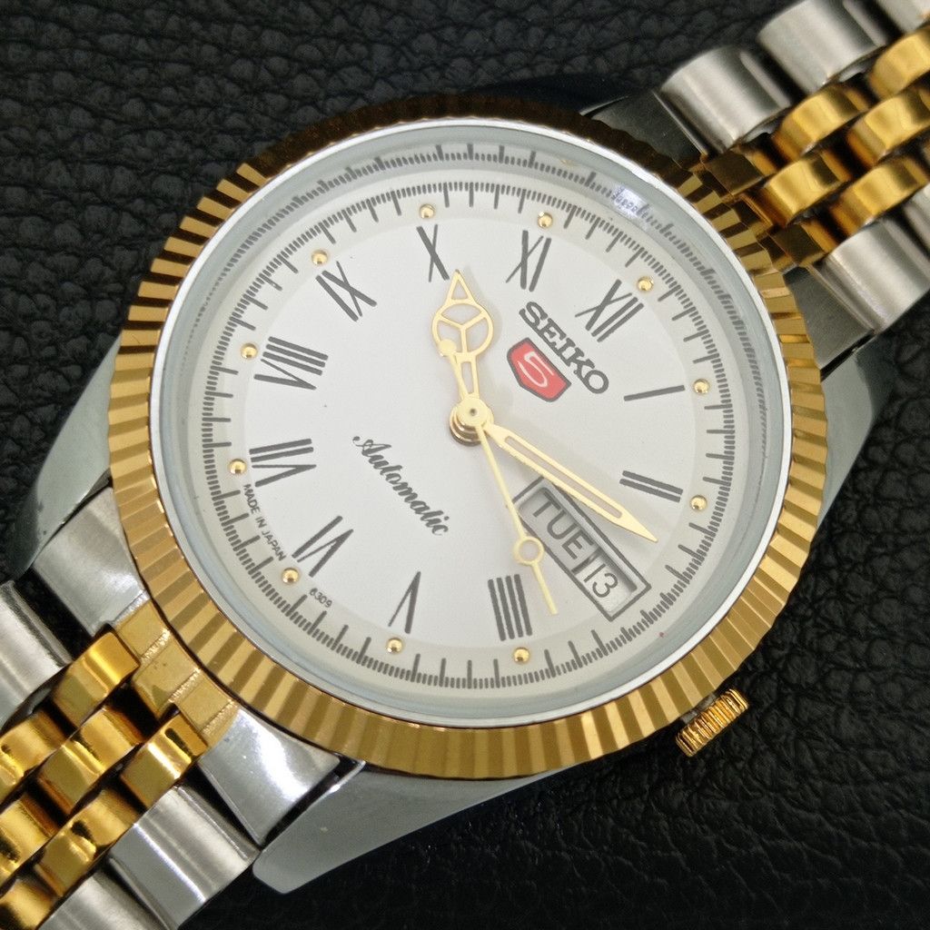 Seiko REFURBISHED VINTAGE SEIKO 5 AUTO JAPAN MENS WATCH a443186 Size 36 - 6 Thumbnail