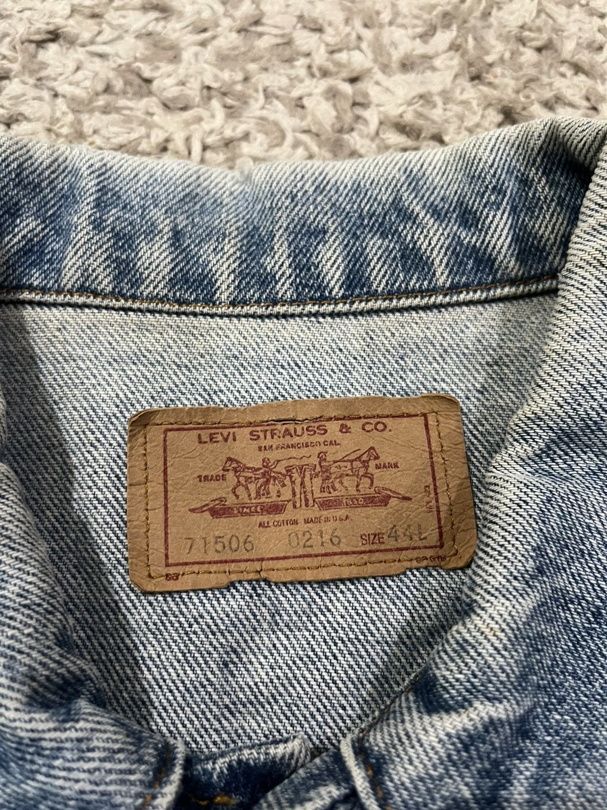 Levi's SALE‼️🔥LEVI’S 71506 USA TRUCKER 90s #527 Size US L / EU 52-54 / 3 - 5 Thumbnail