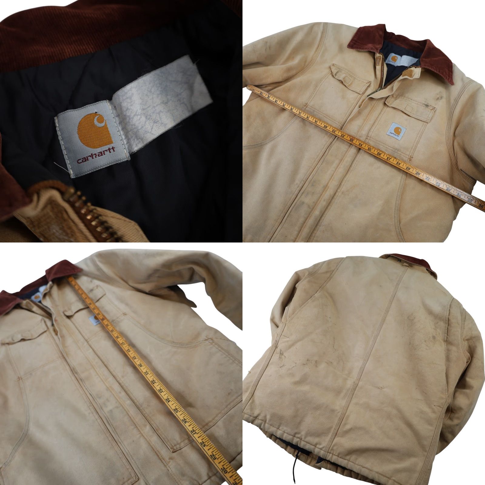 Carhartt VINTAGE Carhartt Chore Coat Mens XL Tan Coat Size US XL / EU 56 / 4 - 8 Thumbnail