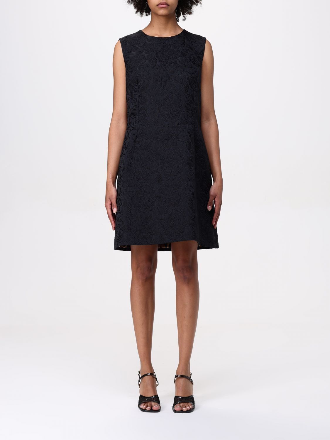 Dolce & Gabbana o1y0825 Sleeveless Midi Dress in Black Size S / US 4 / IT 40 - 1 Thumbnail