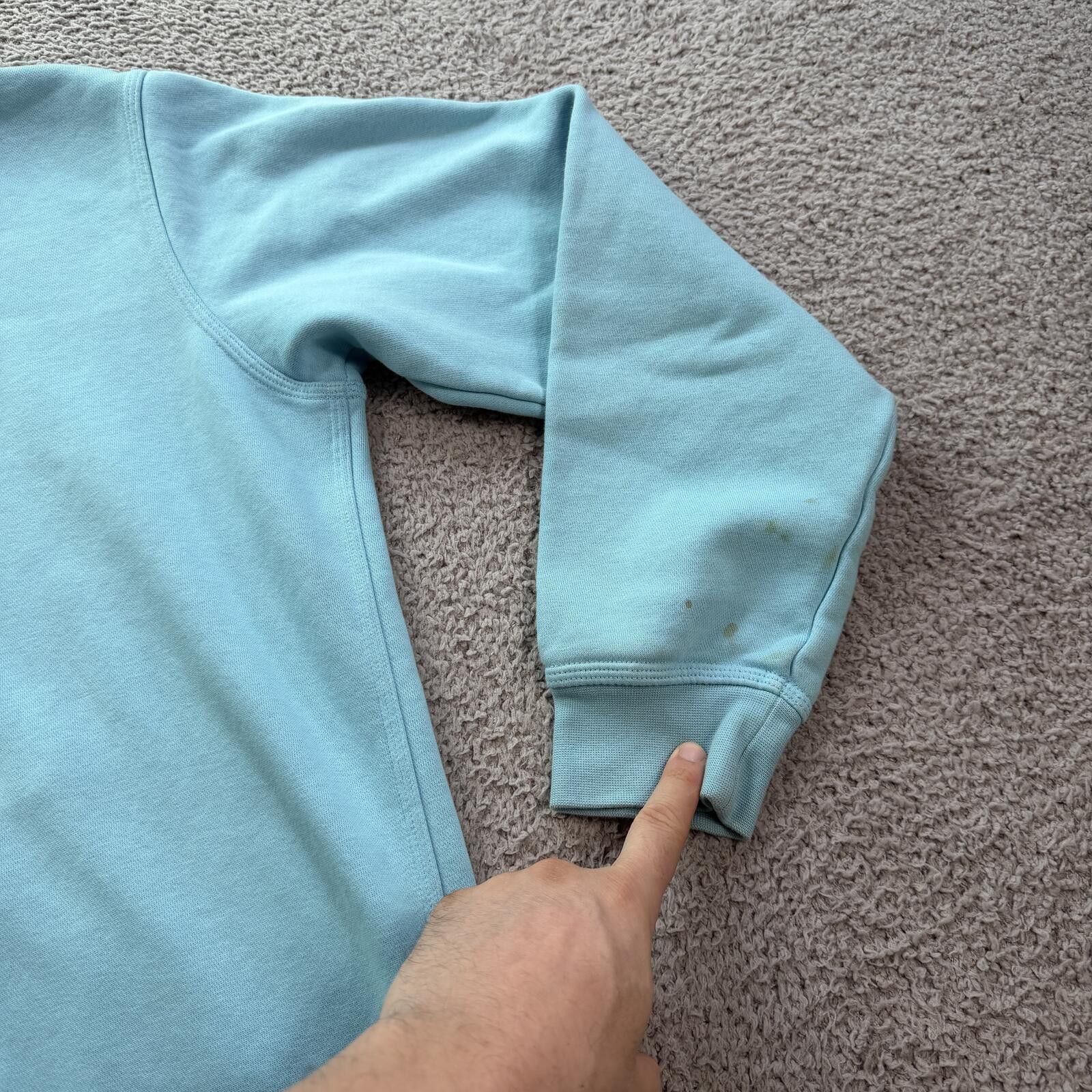Nike Nike Mini Swoosh Hoodie Light Blue Pullover Sweatshirt L Size US L / EU 52-54 / 3 - 7 Thumbnail