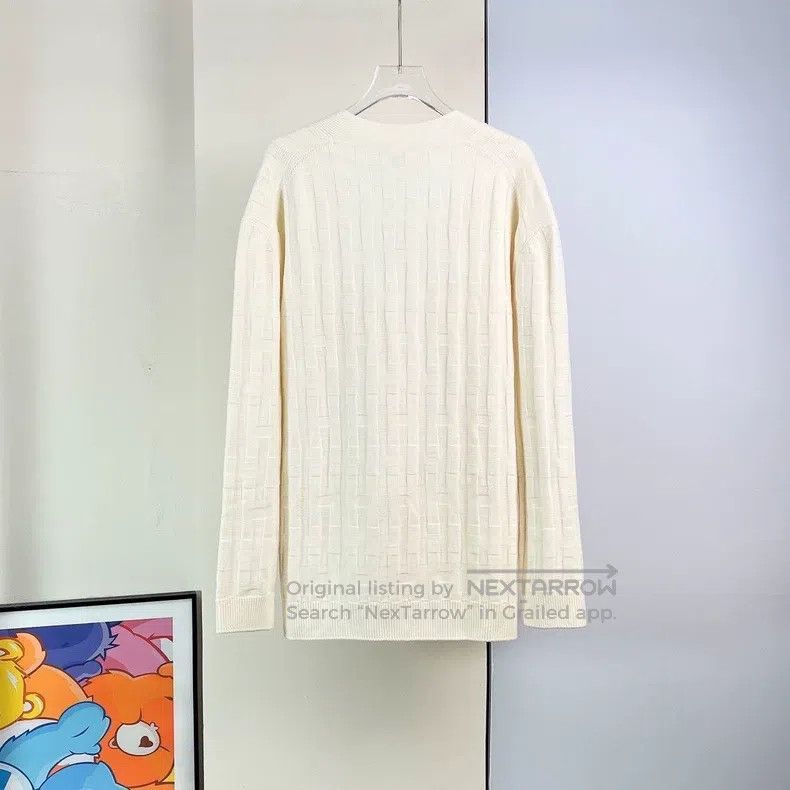Hermes Hermes Beige H-Stripe Cardigan Jacket Size XS / US 0-2 / IT 36-38 - 2 Thumbnail