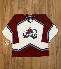 Vintage Vintage 90s ATHLETIC KNIT Mens Large Blank Colorado Avalanche  Hockey Jersey