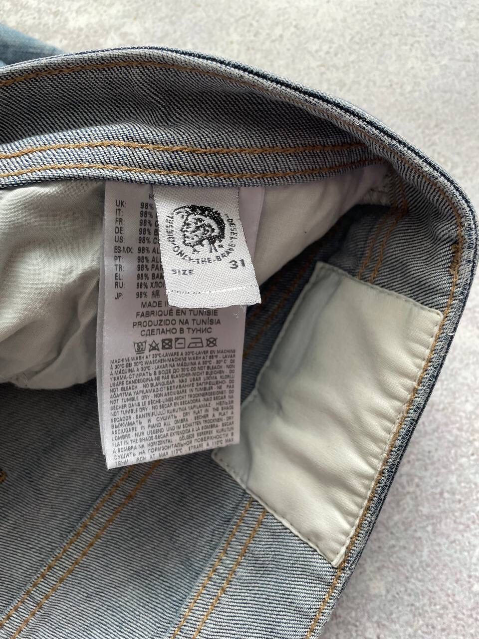 Diesel × Diesel Black Gold × Vintage Vintage Diesel TEPPHAR Denim Jeans Pants Y2K Rare Item Size US 31 - 9 Thumbnail