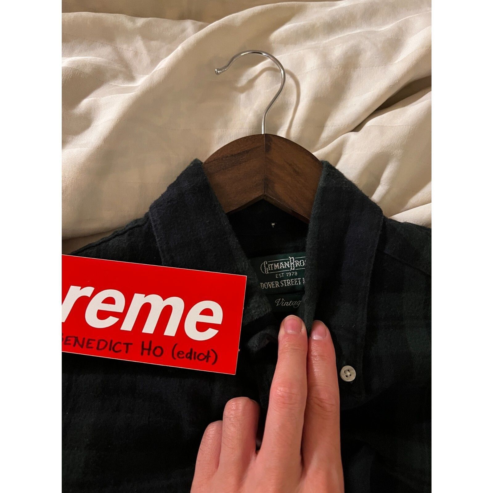 Gitman Bros. Vintage Gitman Bro. Vintage Green check shirt DOVER ST EXCLUSIVE Size US S / EU 44-46 / 1 - 5 Thumbnail