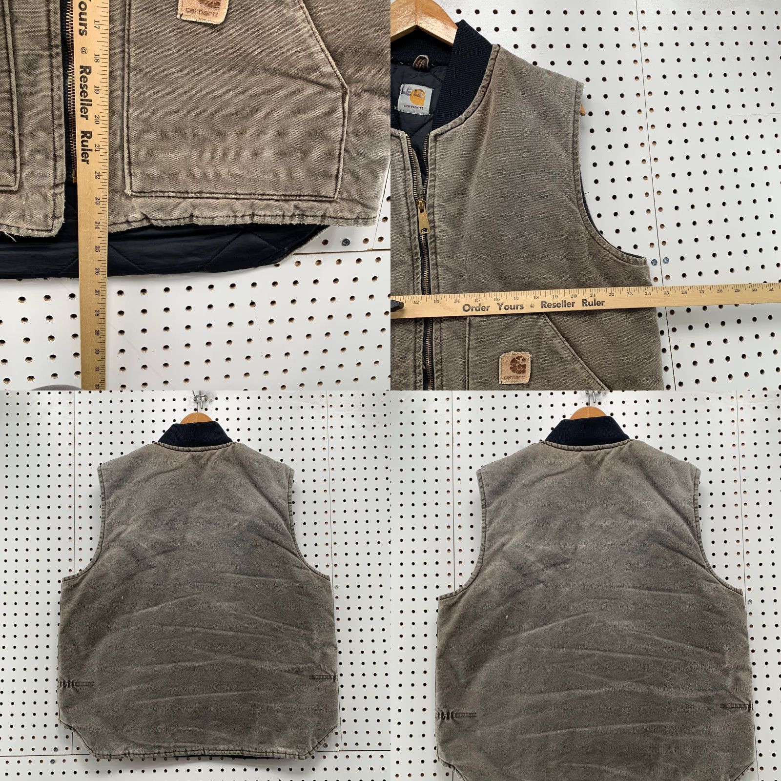 Carhartt VINTAGE Carhartt Vest Jacket Mens XL Brown Duck Canvas Sleeveless Chestnut Jacket Vest Carhartt J97 Workwear Men XL Brown Canvas Size US XL / EU 56 / 4 - 9 Thumbnail