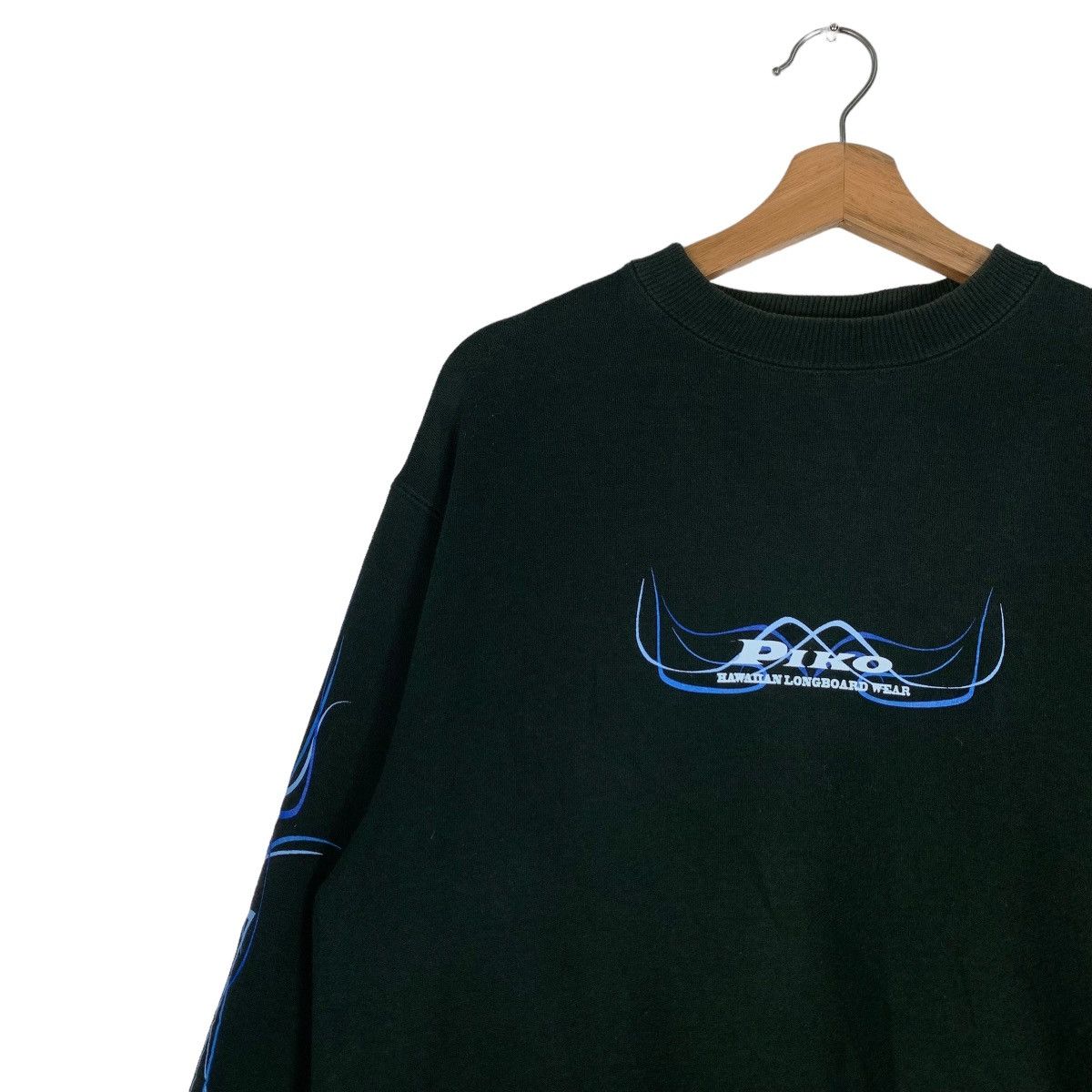 Japanese Brand 90's PIKO Hawaiian Big Logo Graphic Sweatshirts #0789-C36 Size US M / EU 48-50 / 2 - 10 Thumbnail