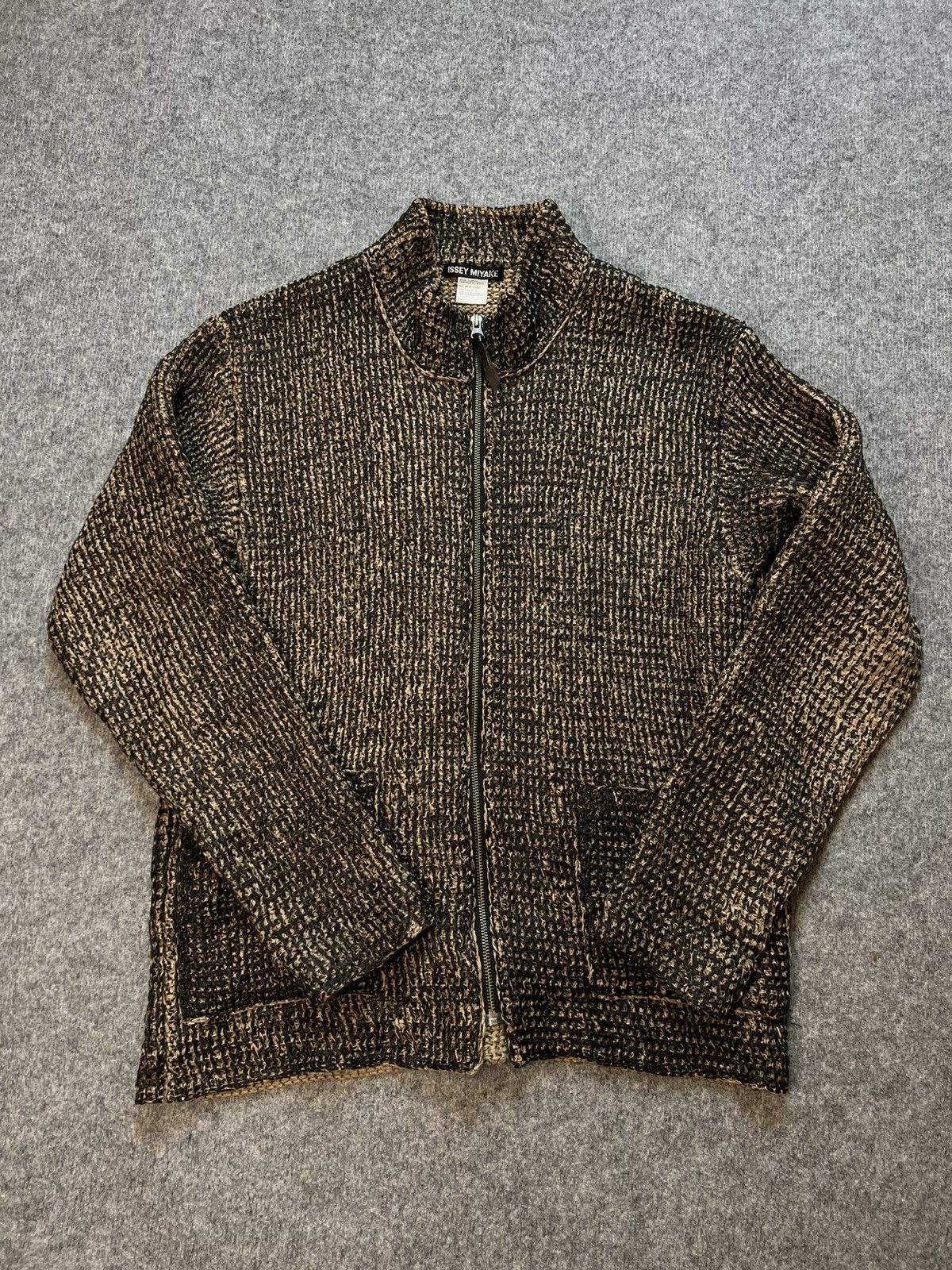 Issey Miyake VINTAGE ARCHIVE ISSEY MIYAKE JAPAN PAPER KNIT HAND MADE SWEA Size US XL / EU 56 / 4 - 1 Thumbnail