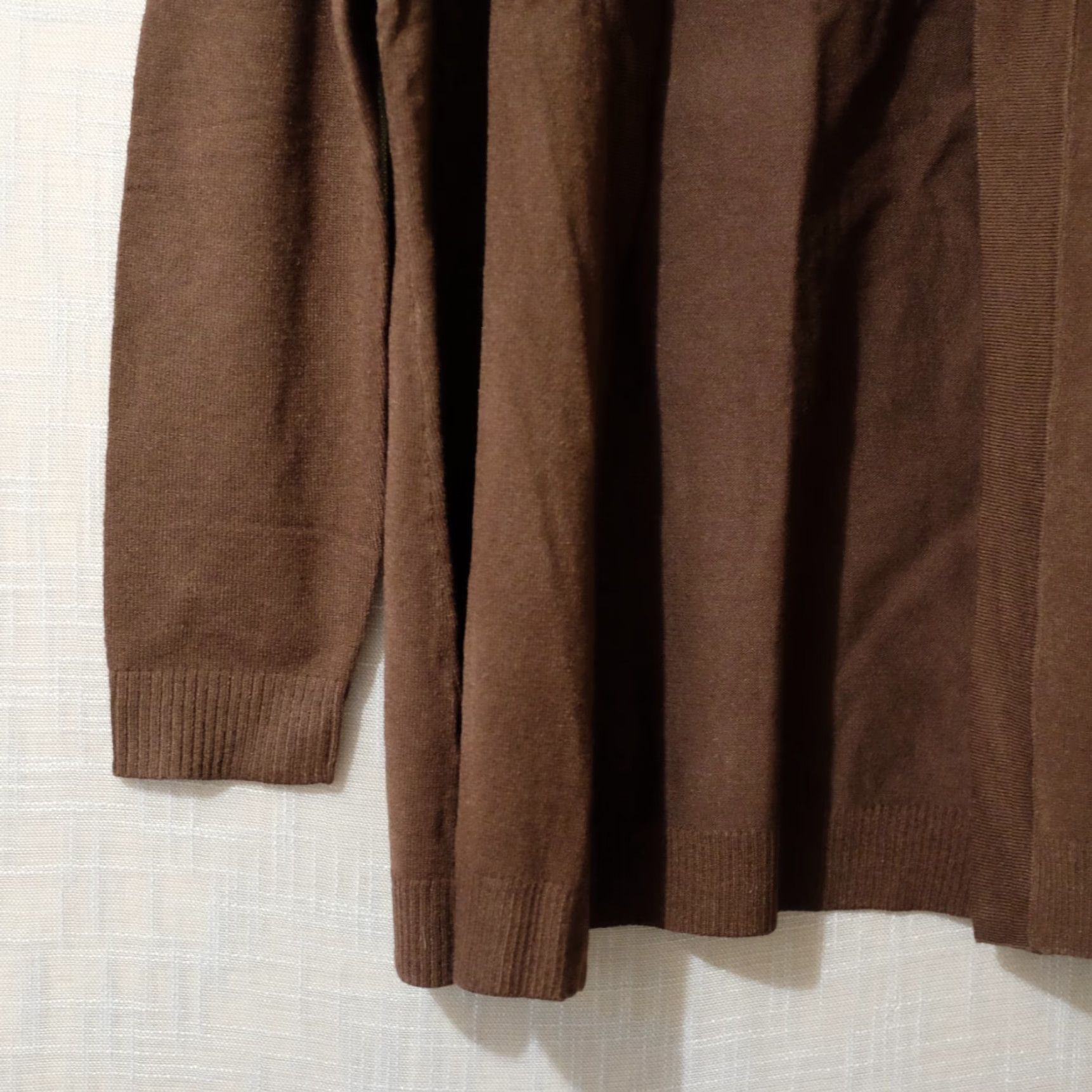 JM Collection Nwot! JM Collection Brown Open Front Cardigan Women’s L #H78-2 Size L / US 10 / IT 46 - 3 Thumbnail