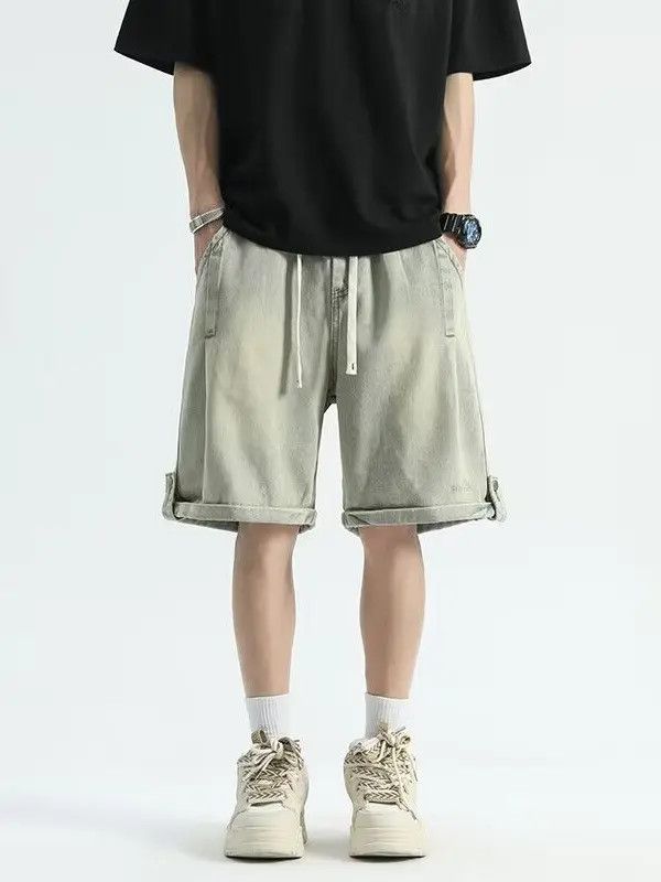 Japanese Brand Loose straight denim shorts Size US 32 / EU 48 - 1 Thumbnail