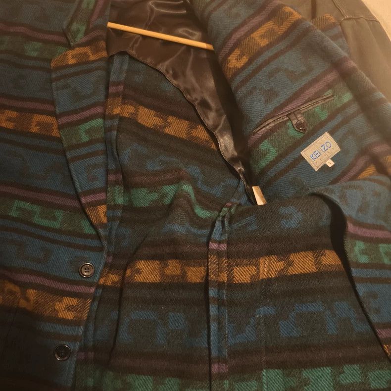 Kenzo KENZO size2 Plaid wool jacket Size 38L - 3 Thumbnail