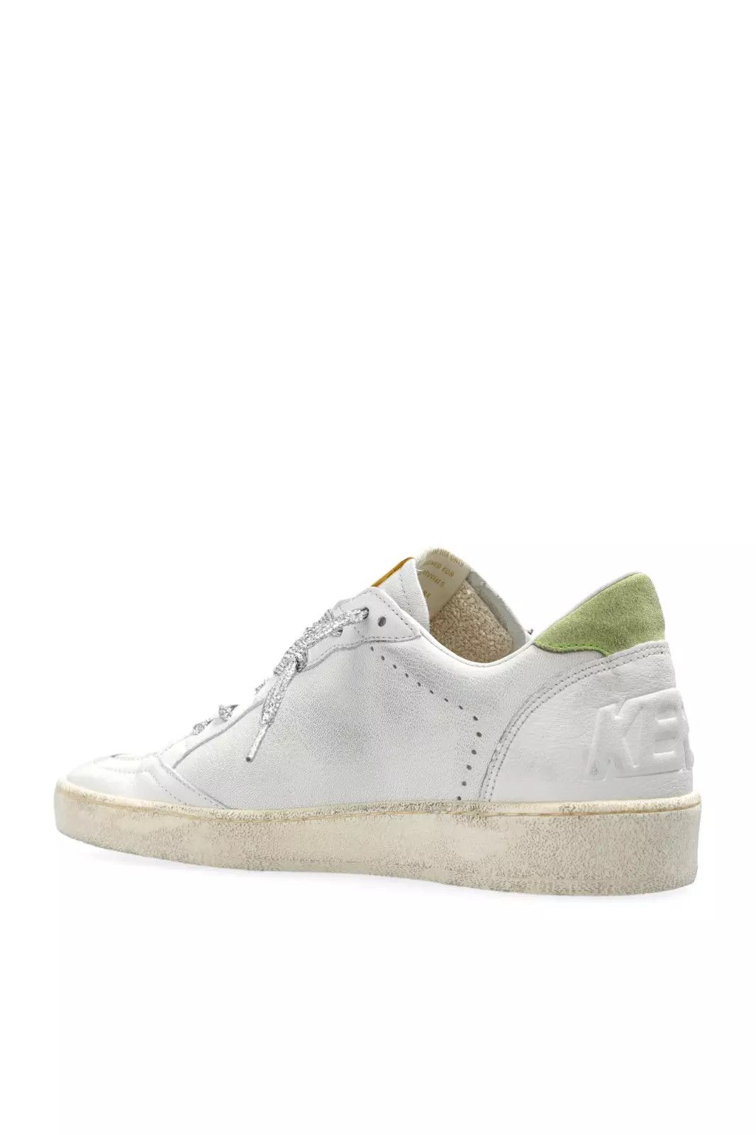 GOLDEN GOOSE Ball-Star Women's White/Green Sneakers New