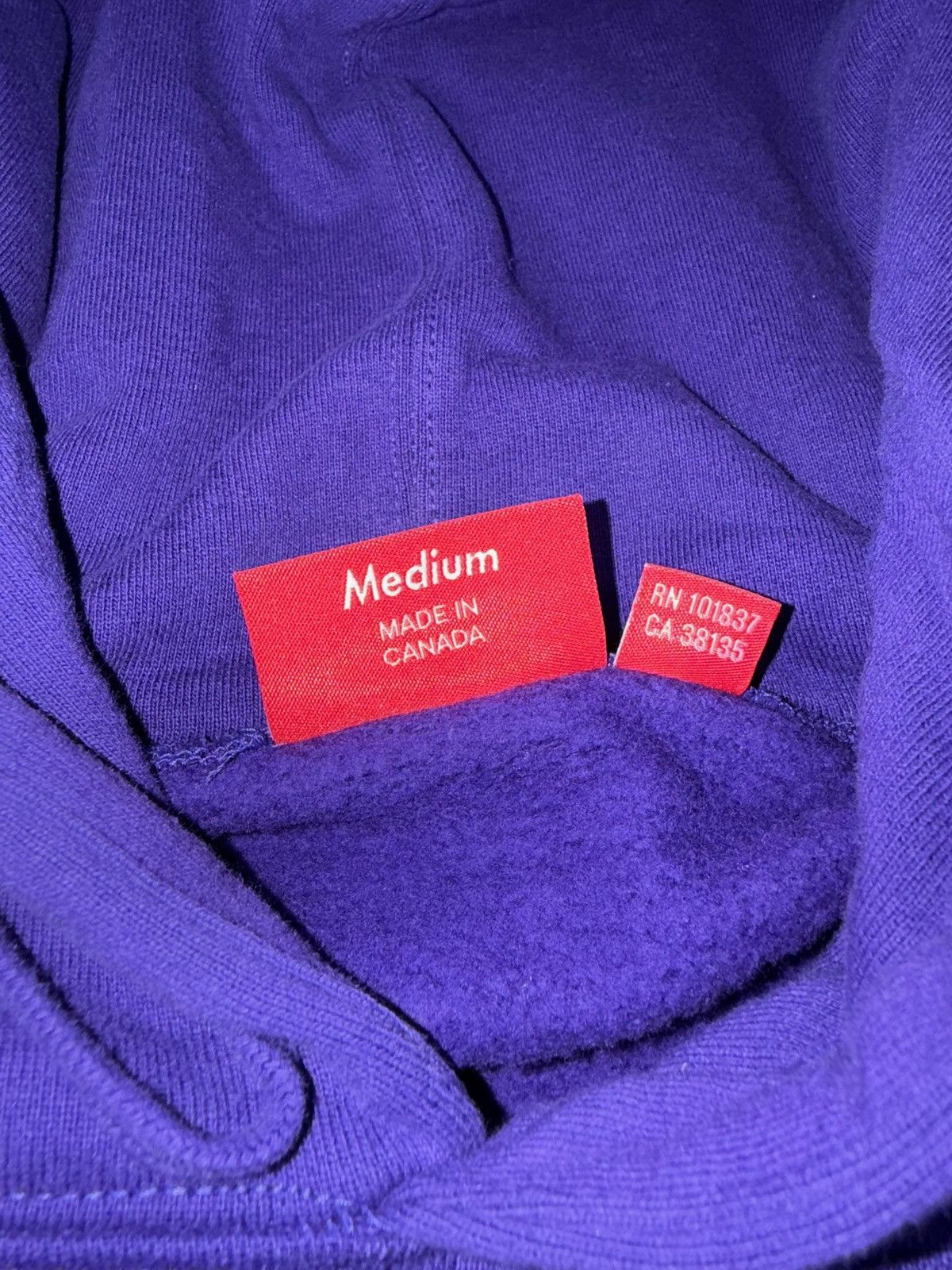 Supreme Supreme USA Hoodie Purple Medium FW21 Size US M / EU 48-50 / 2 - 4 Thumbnail